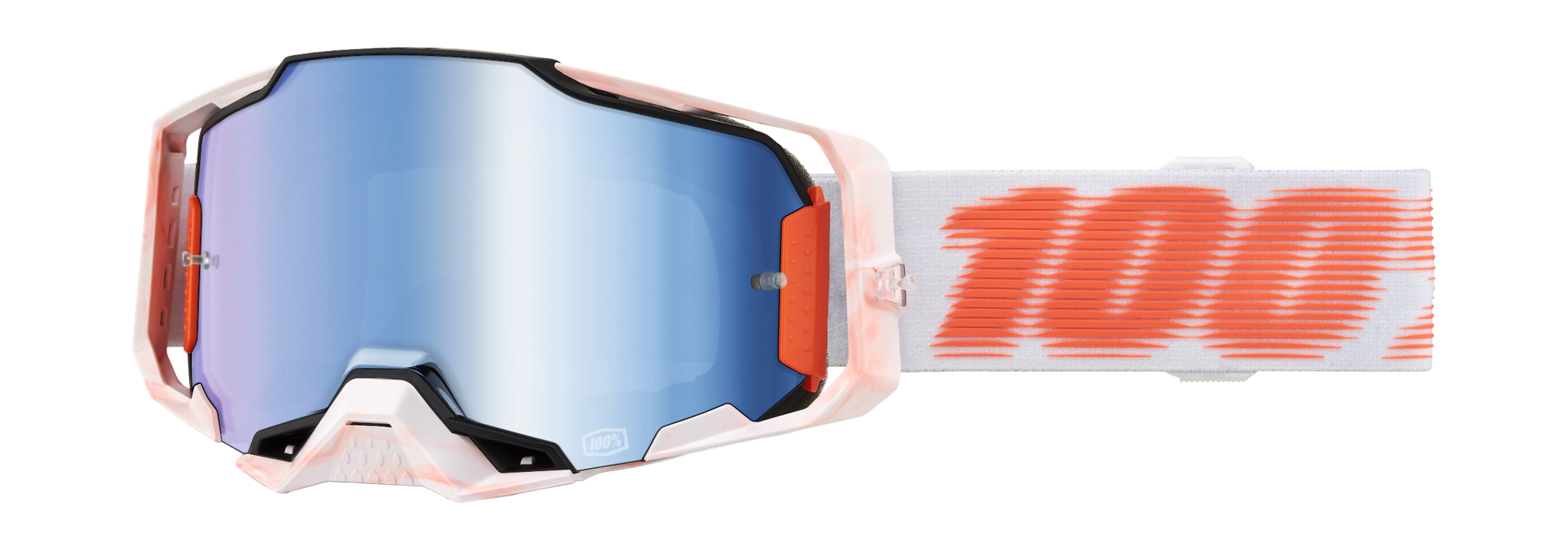 100% Crossbril Armega Tubular - Spiegel Blauw Lens