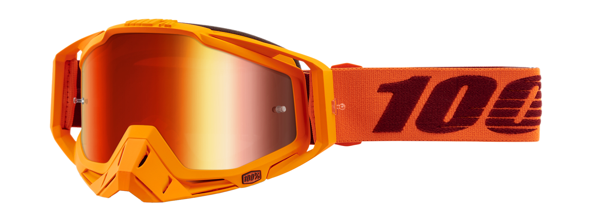 100% Crossbril Racecraft 1 Menlo - Spiegel Rood Lens