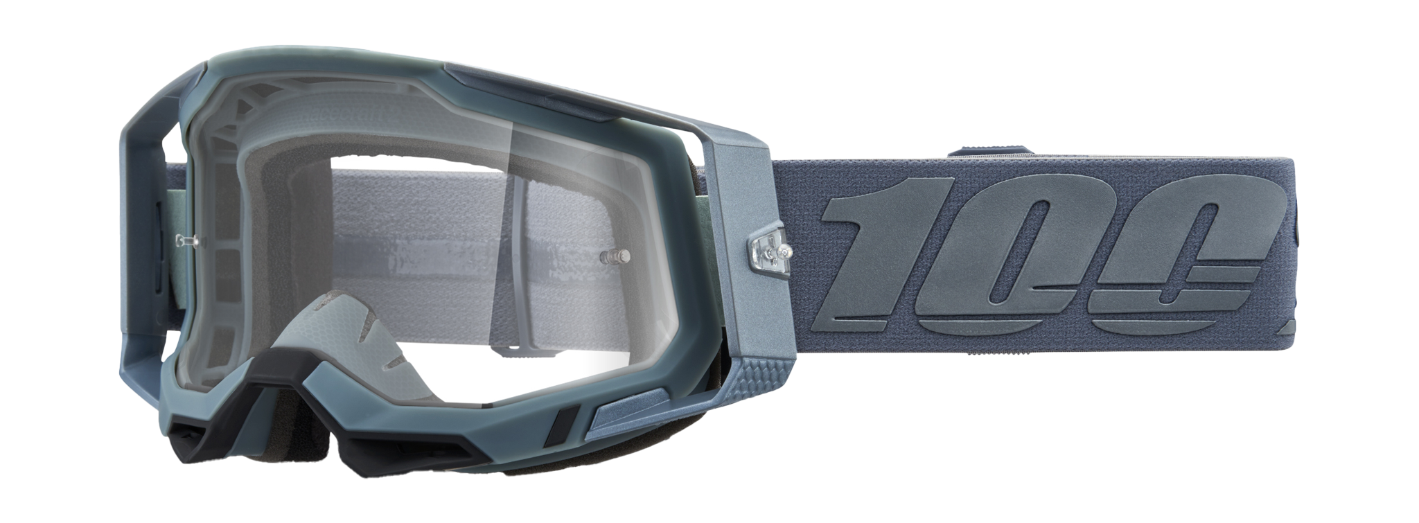 100% Crossbril Racecraft 2 Battleship - Clear Lens