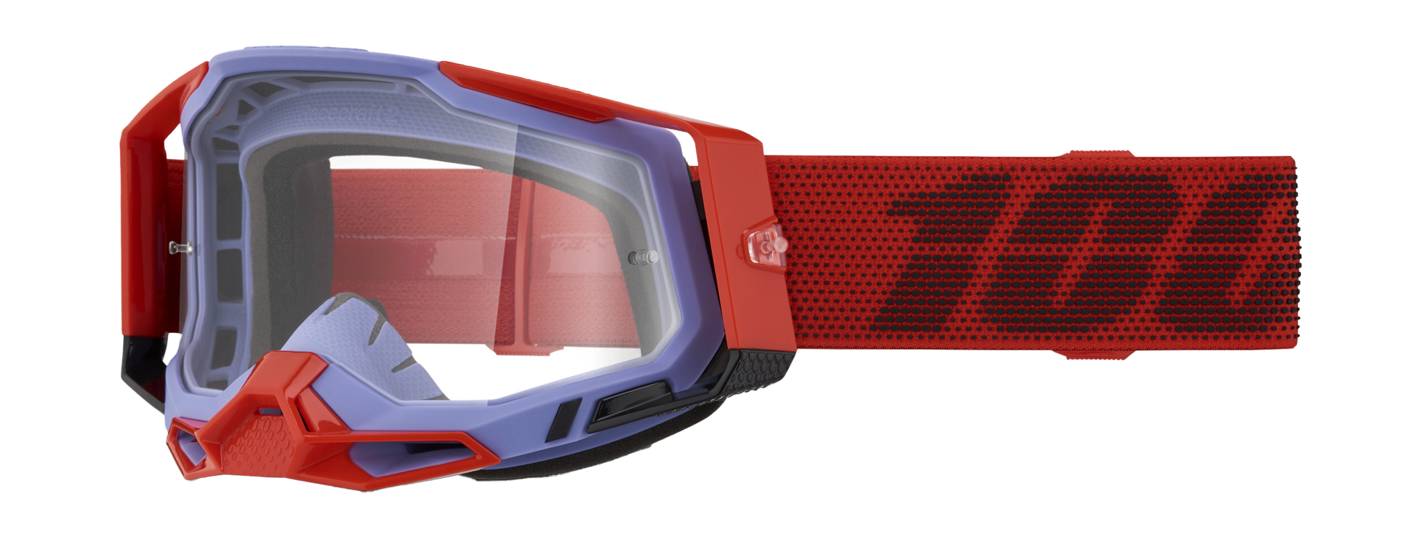 100% Crossbril Racecraft 2 Cleat - Clear Lens