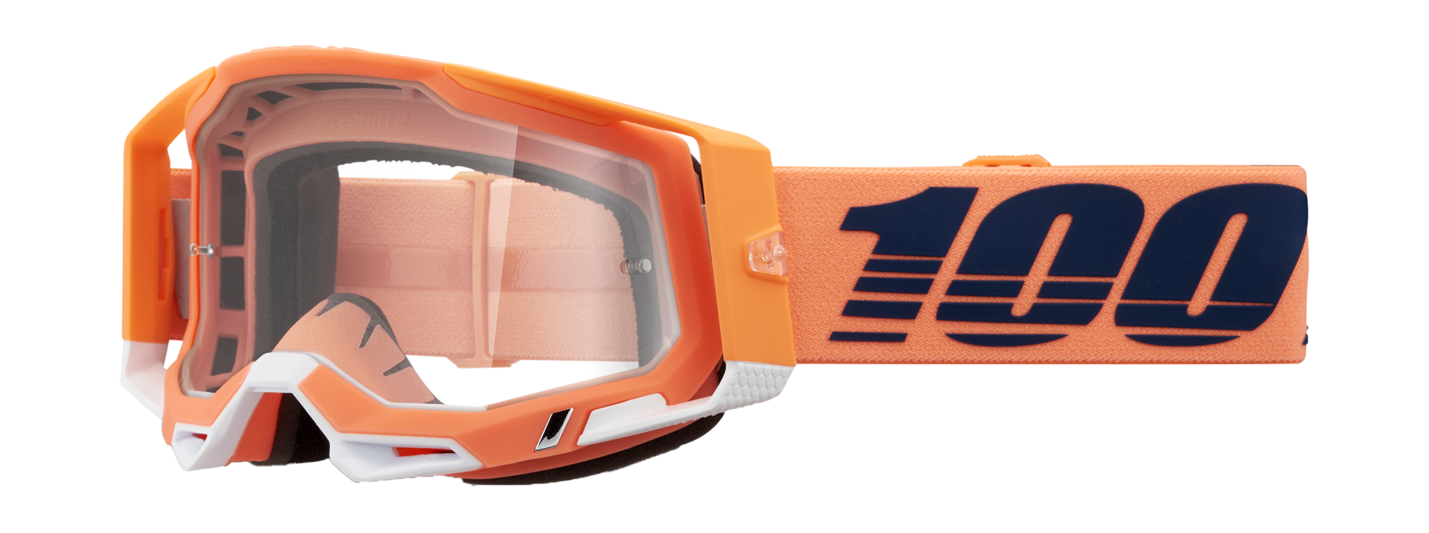 100% Crossbril Racecraft 2 Coral - Clear Lens