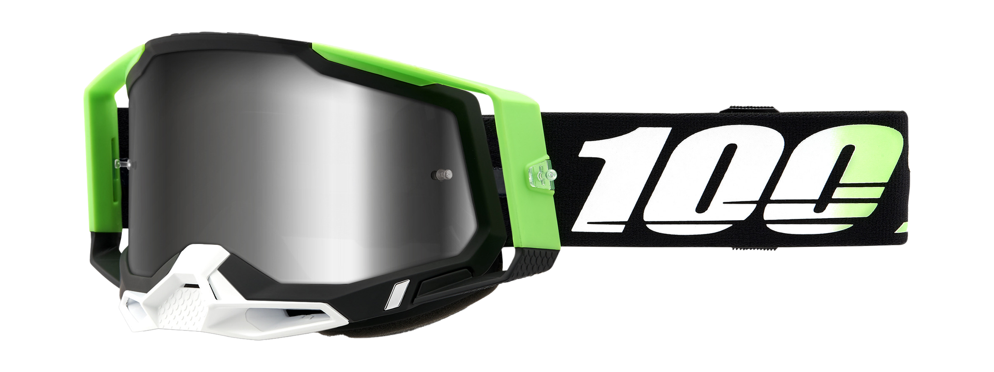 100% Crossbril Racecraft 2 Kalkuta - Spiegel Zilver Lens