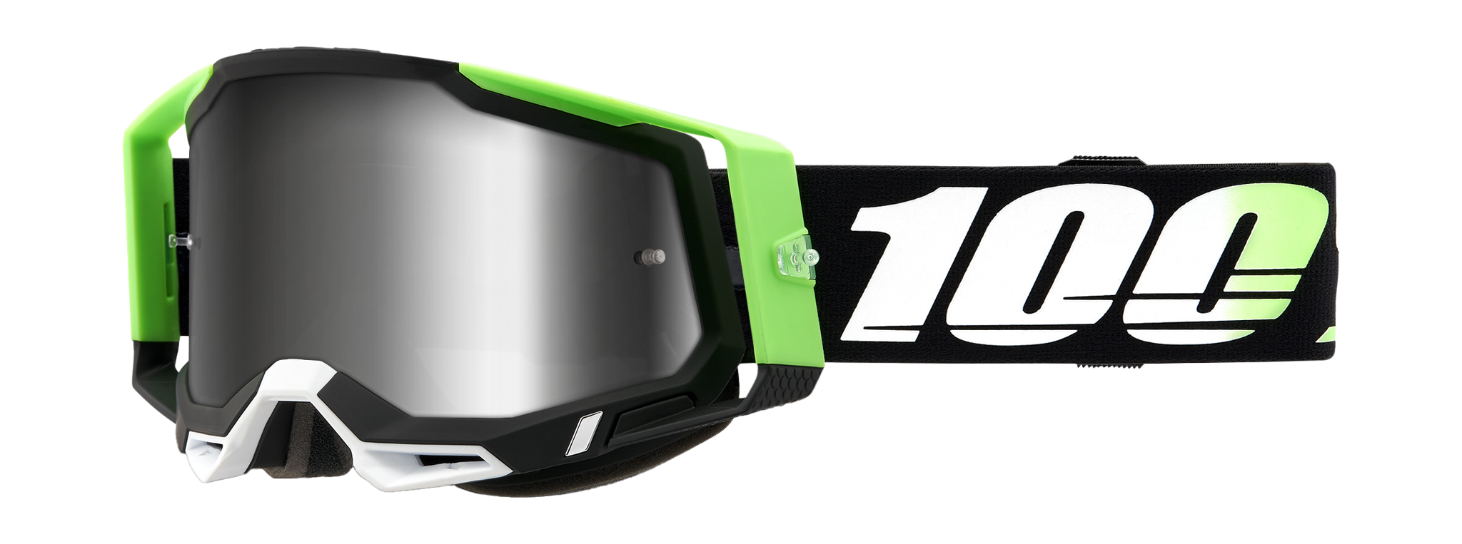 100% Crossbril Racecraft 2 Kalkuta - Spiegel Zilver Lens