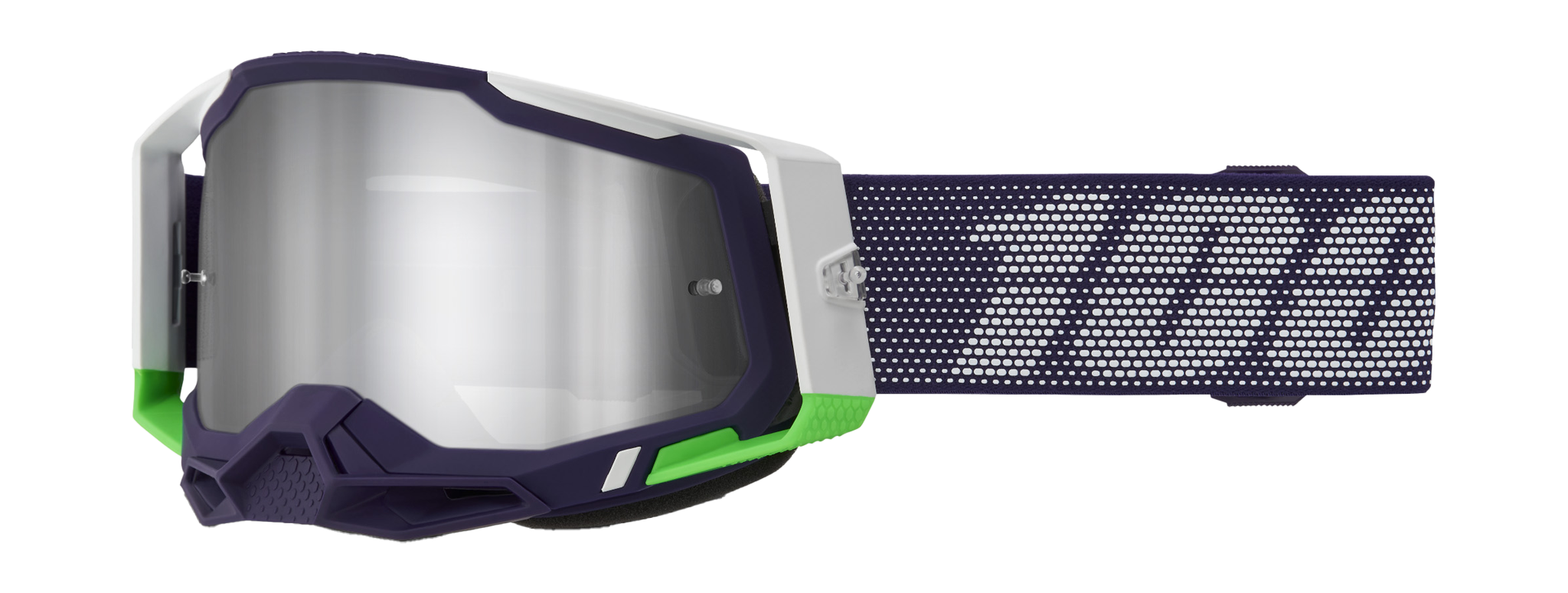 100% Crossbril Racecraft 2 Krakov - Spiegel Zilver Lens