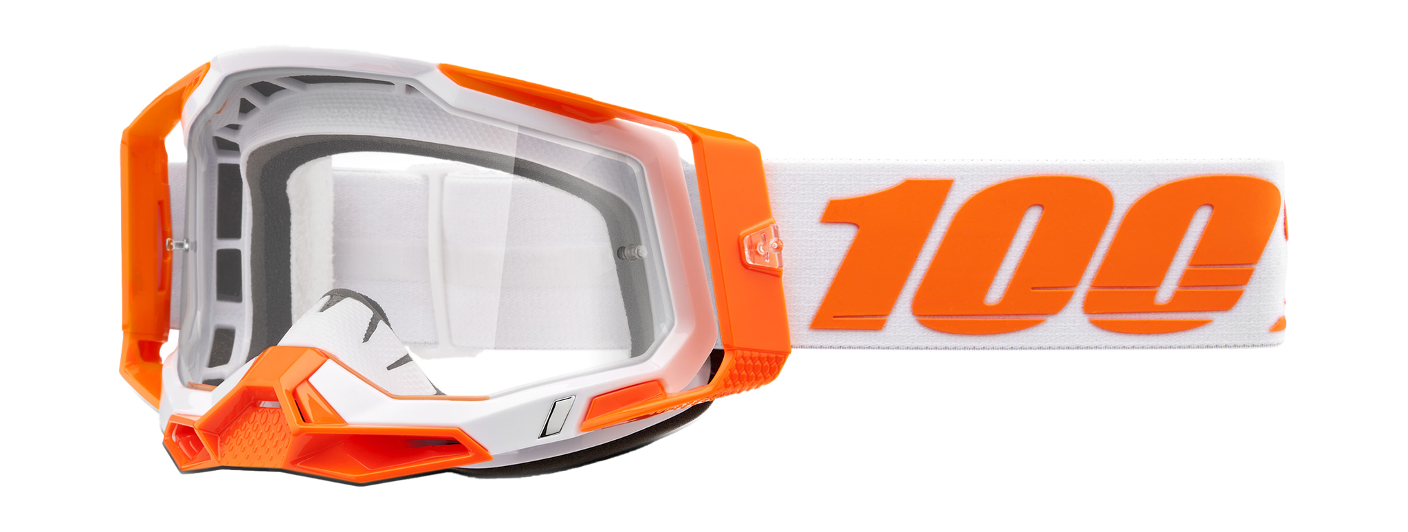 100% Crossbril Racecraft 2 Orange - Clear Lens
