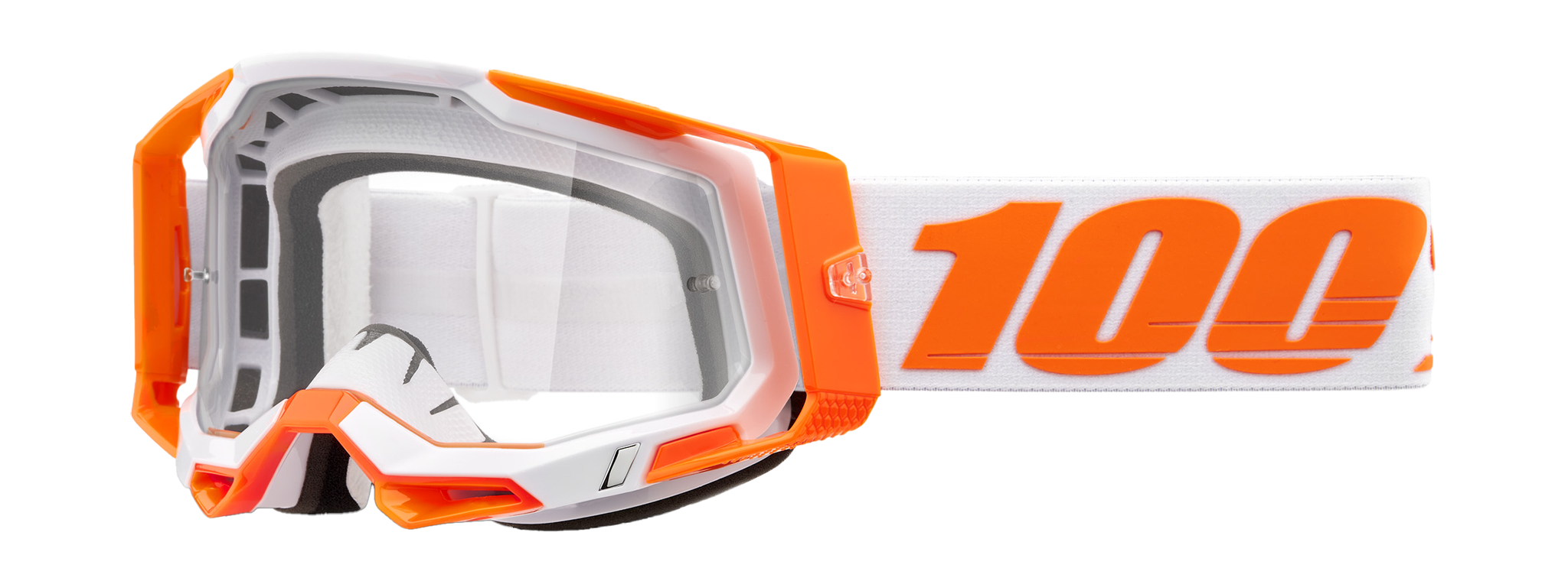 100% Crossbril Racecraft 2 Orange - Clear Lens