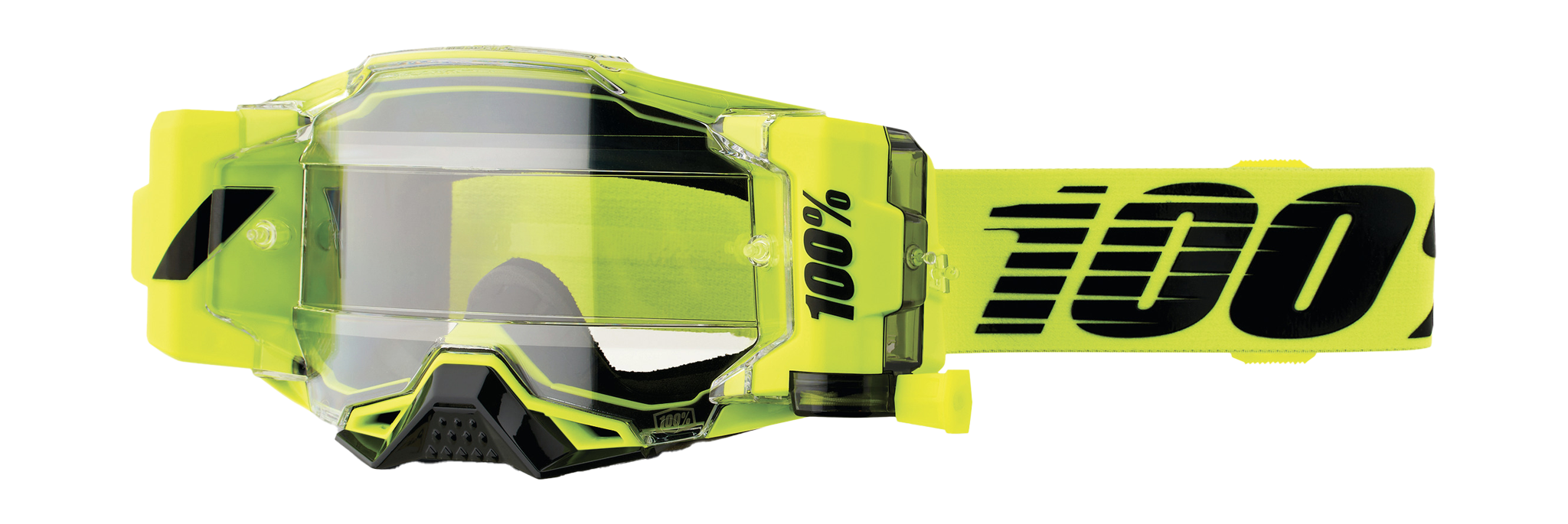 100% Crossbril Roll-Off Armega Forecast Nuclear Citrus - Clear Lens