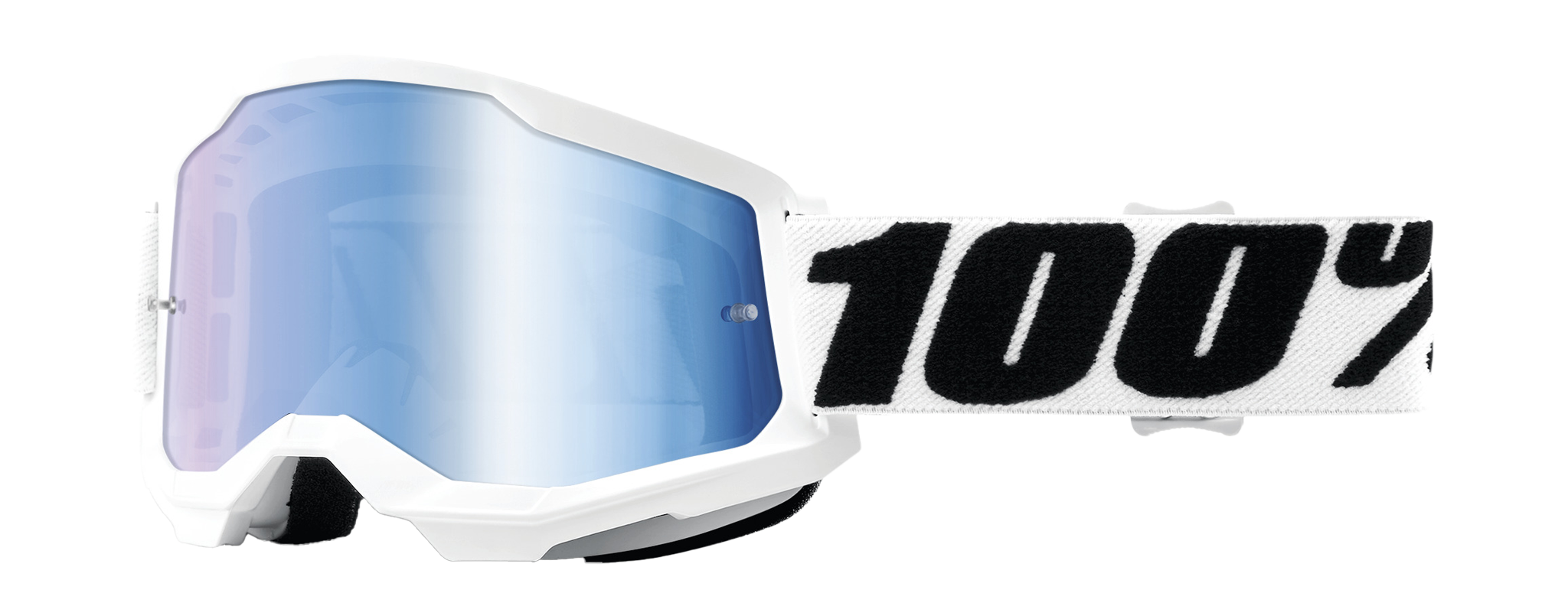 100% Crossbril Strata 2 Everest - Spiegel Blauw Lens