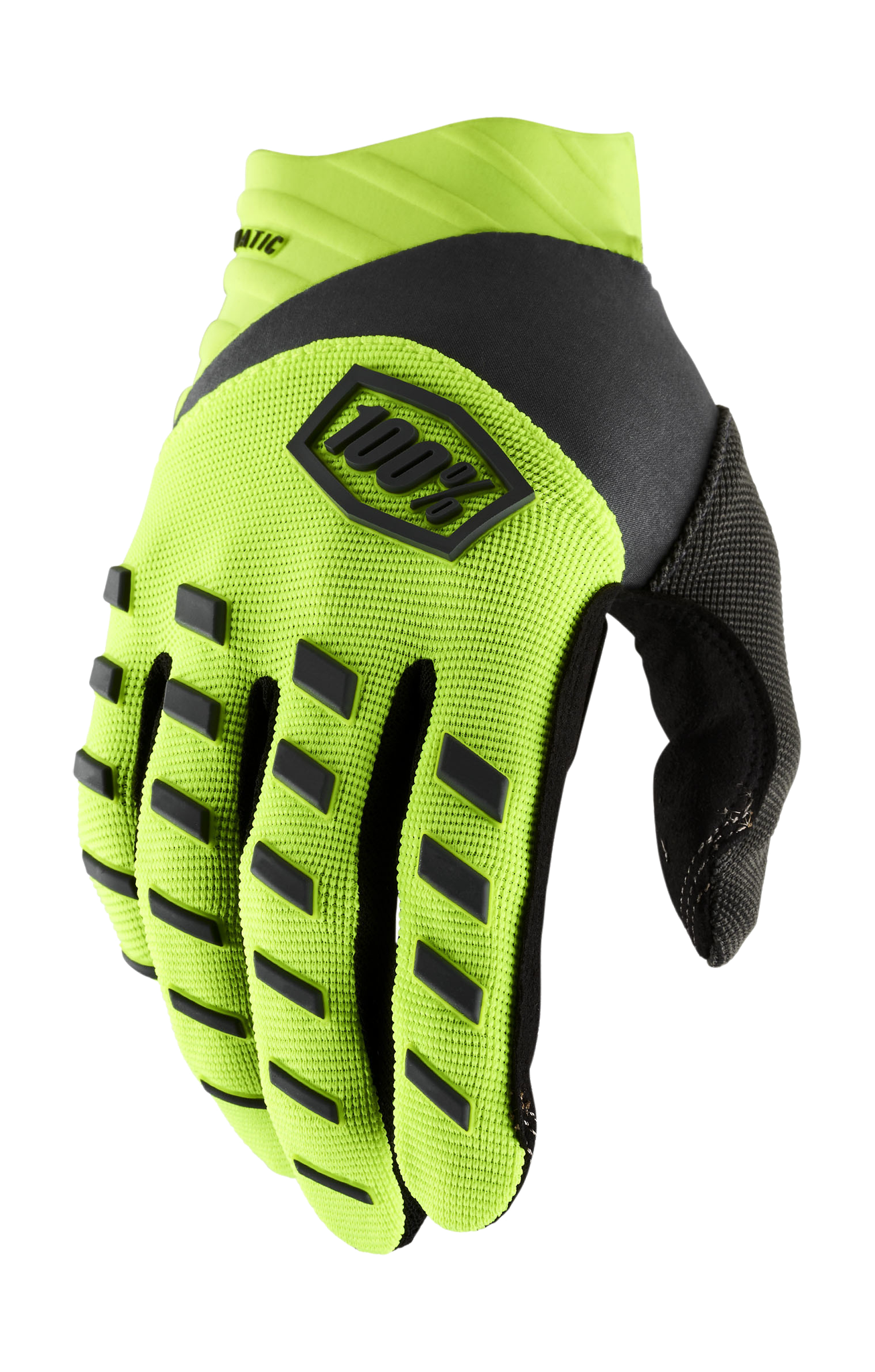 100% Crosshandschoenen Airmatic - Fluo Geel / Zwart