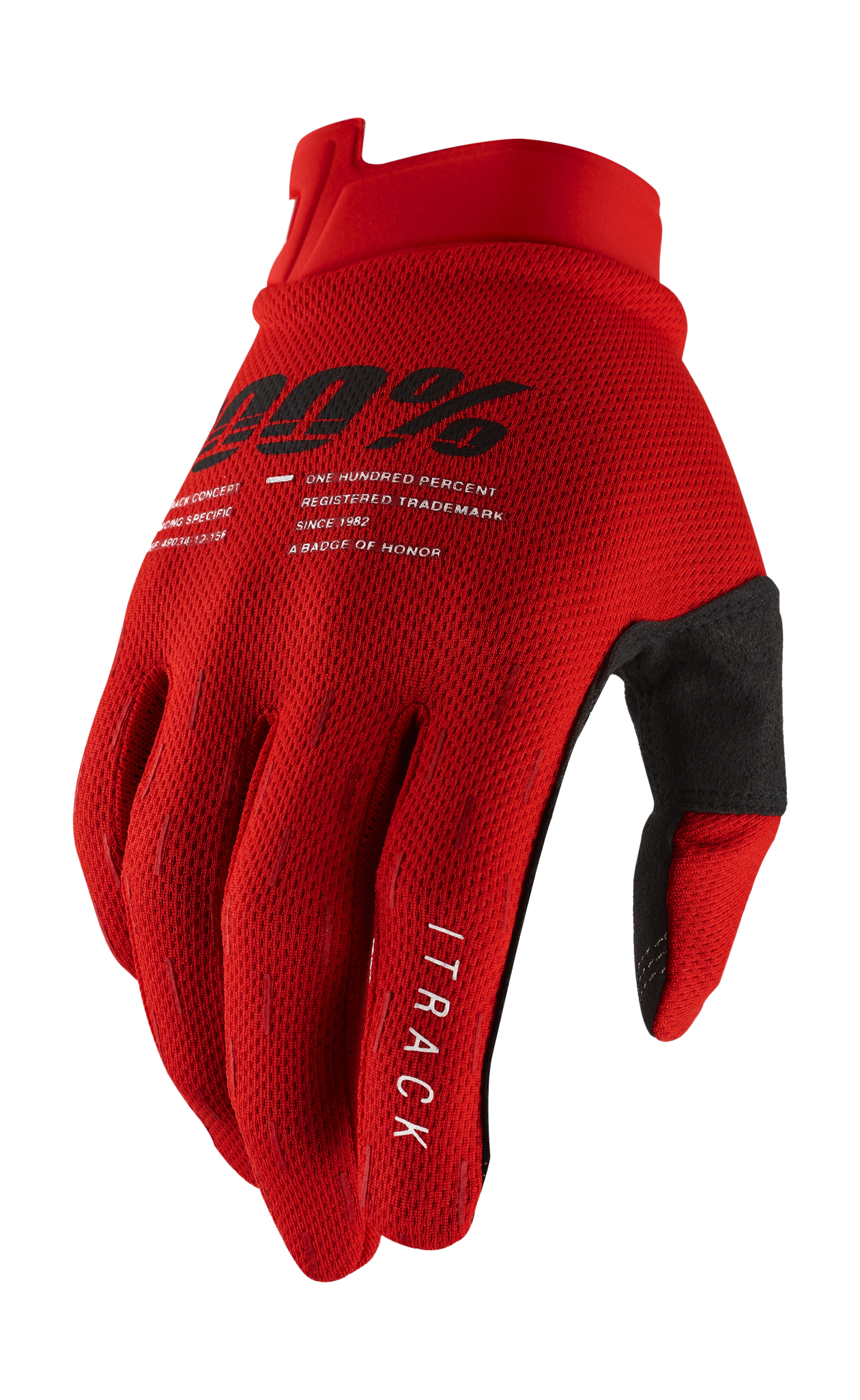 100% Crosshandschoenen iTrack - Rood
