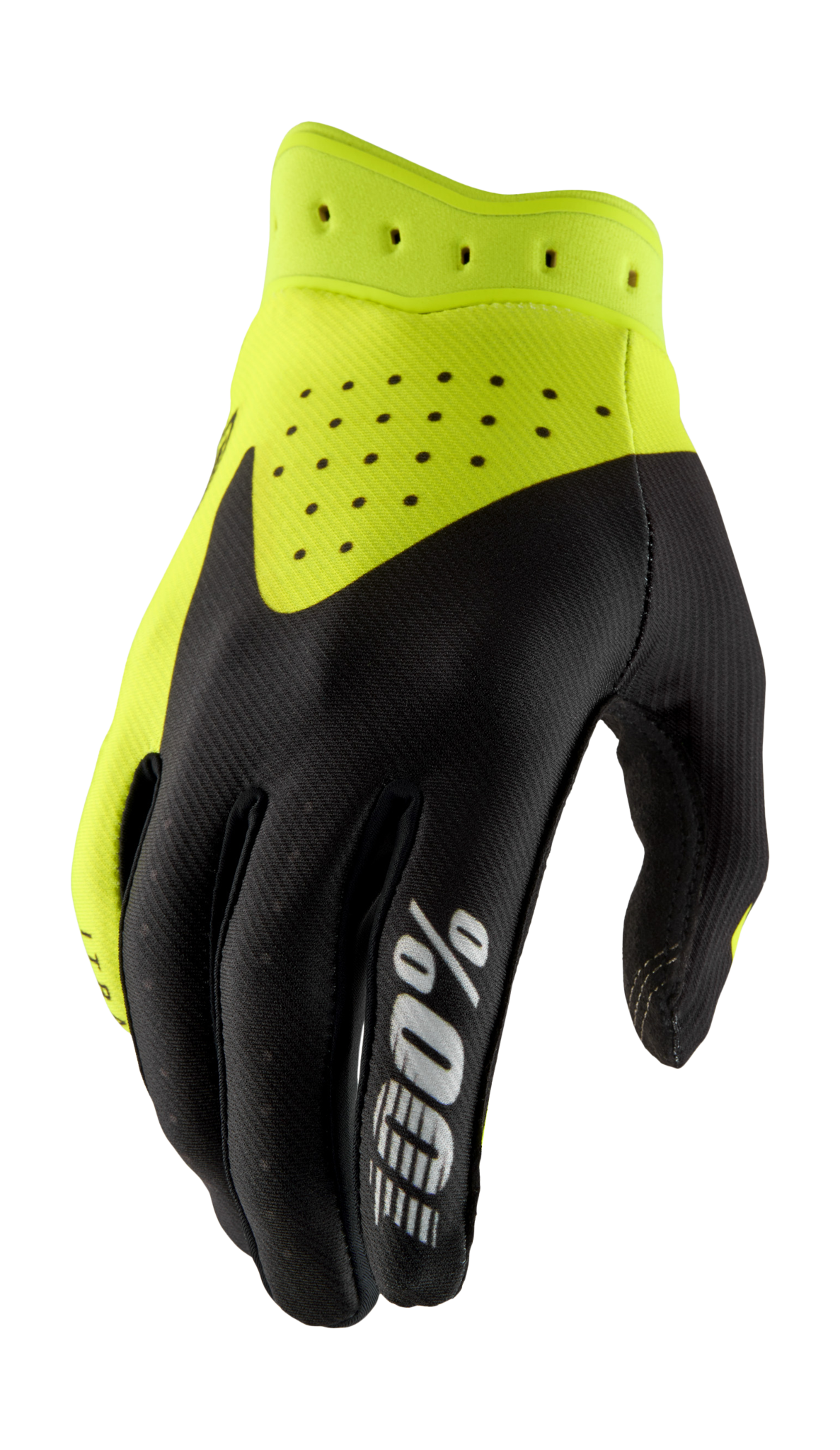 100% Crosshandschoenen iTrack - Zwart / Fluo Geel / Grijs