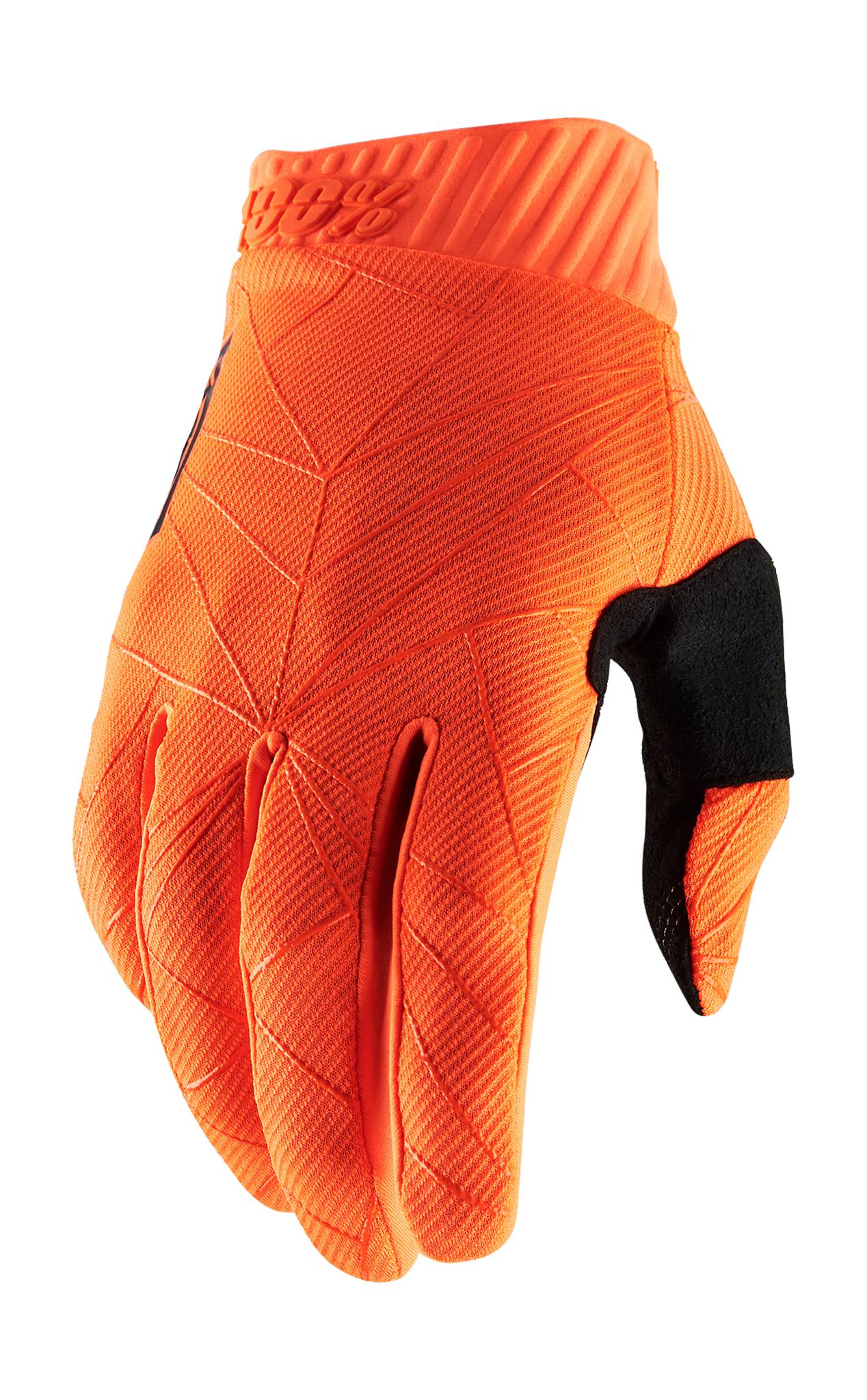 100% Crosshandschoenen Ridefit - Fluo Oranje / Zwart