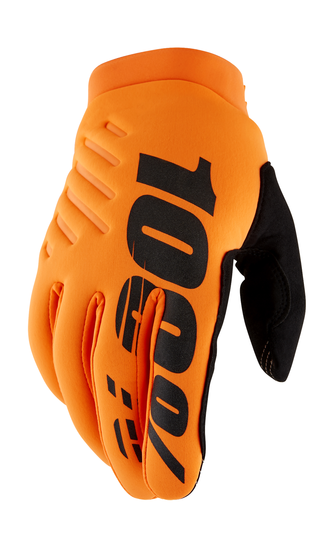 100% Crosshandschoenen Winter Brisker - Fluo Oranje / Zwart