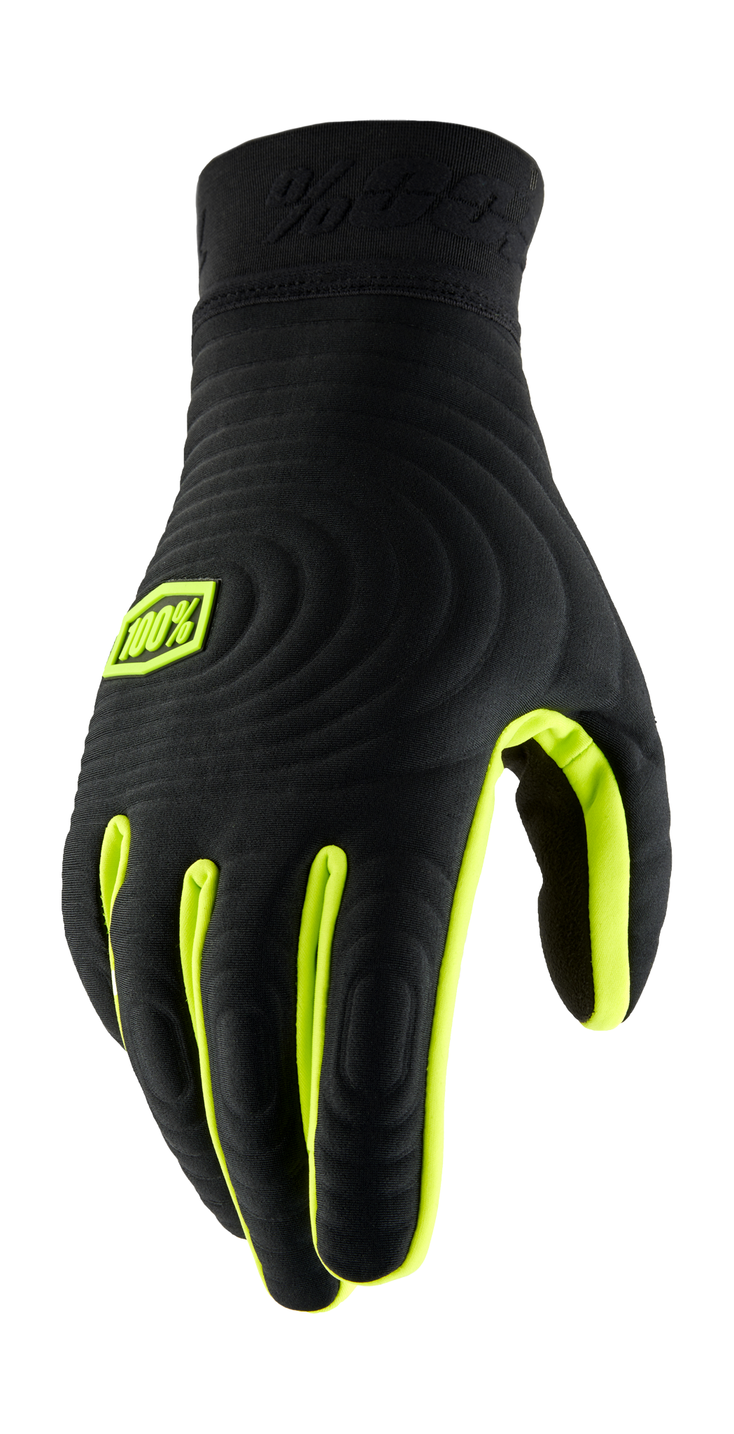 100% Crosshandschoenen Winter Brisker Xtreme - Zwart / Fluo Geel