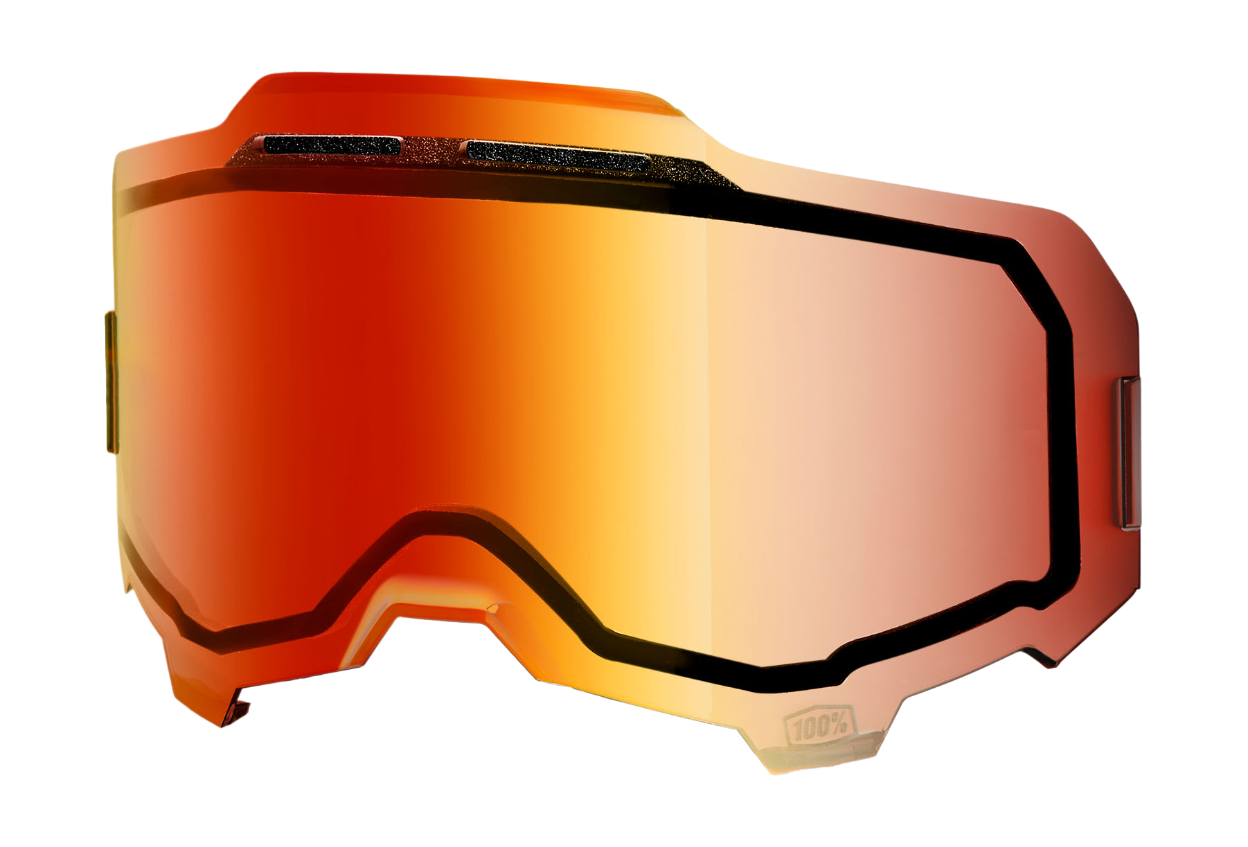 100% Lens ARMEGA / ARMATIC - Injected Dual Vented Spiegel Rood