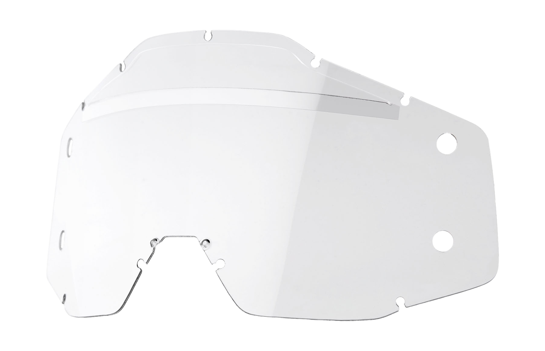 100% Lens + Mud flap Roll-Off Forecast New Generation AC1/ST1 - Standaard Clear