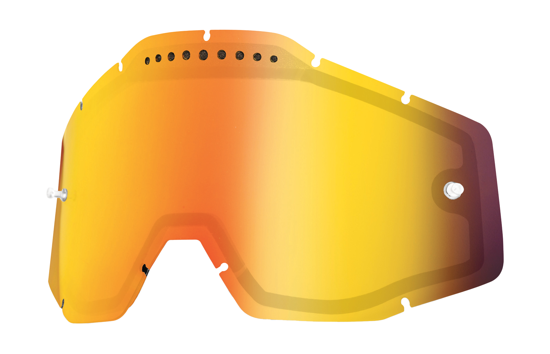 100% Lens RC1/AC1/ST1 - Dual Vented Spiegel Rood