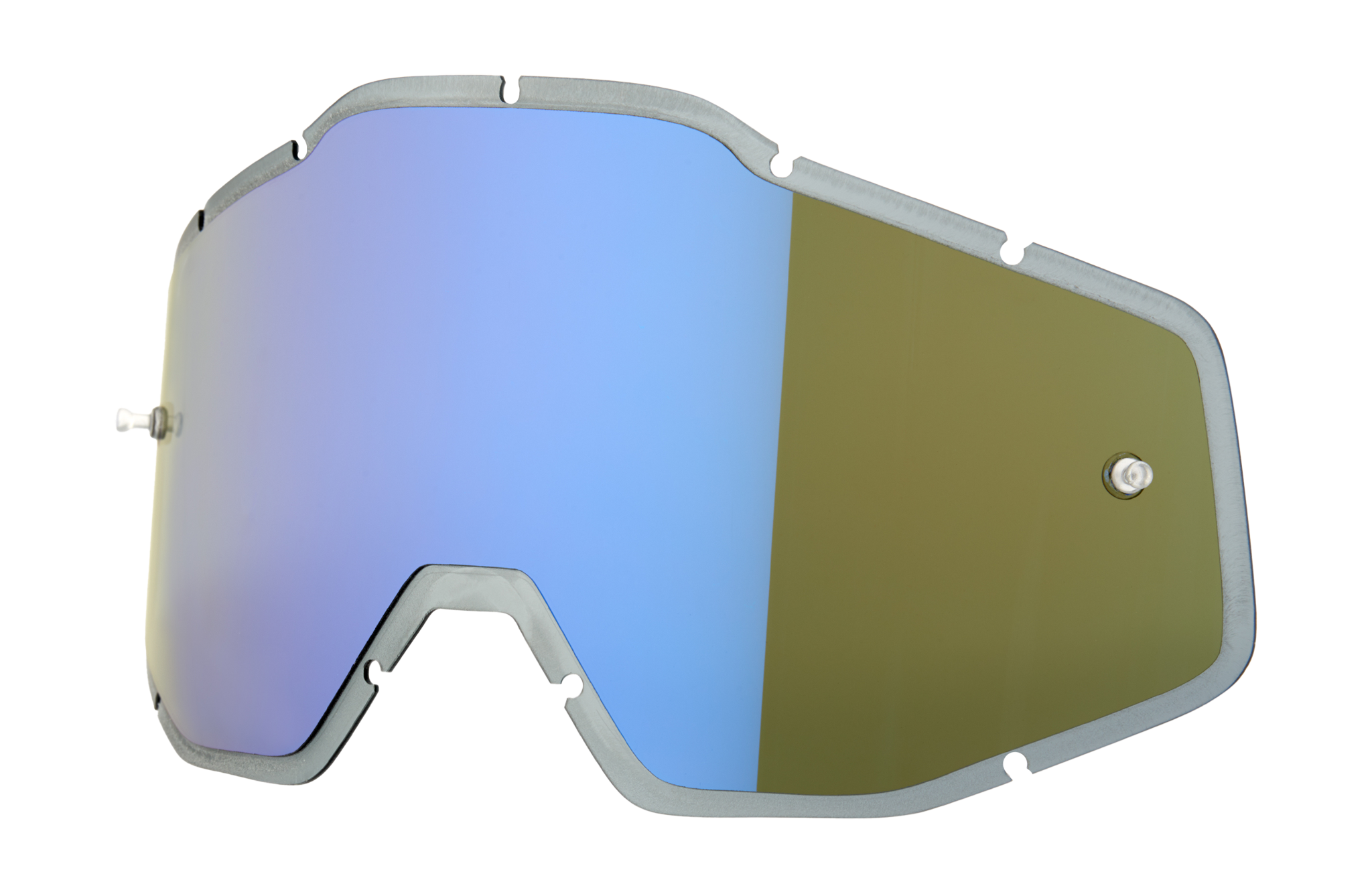 100% Lens RC1/AC1/ST1 - Injected Spiegel Blauw / Smoke