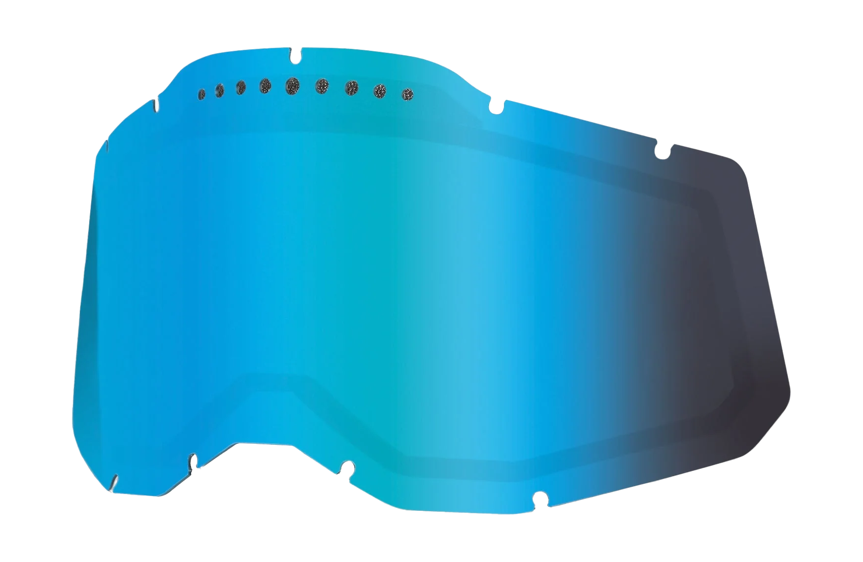 100% Lens RC2/AC2/ST2 - Dual Vented Spiegel Blauw