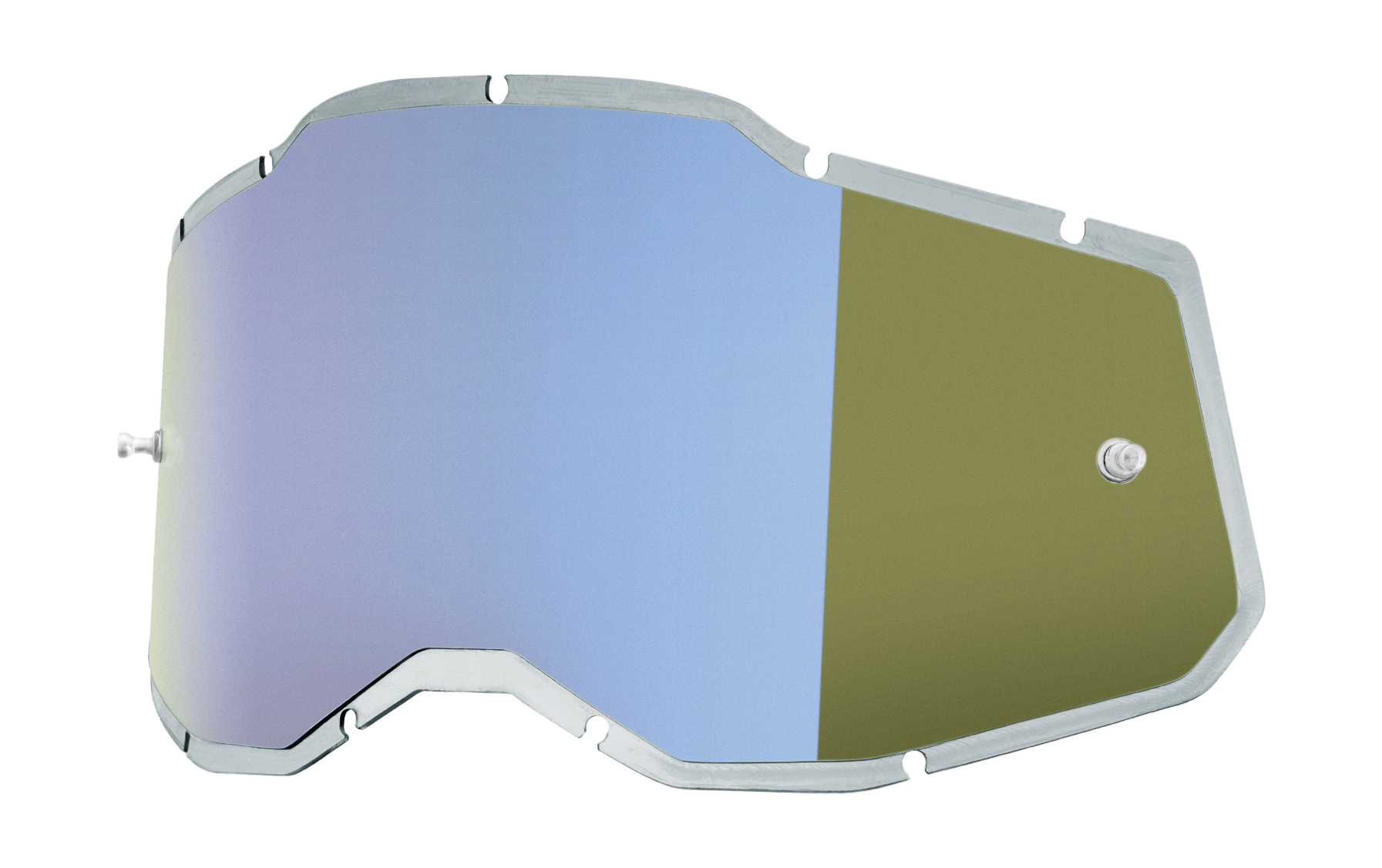 100% Lens RC2/AC2/ST2 - Injected Spiegel Blauw