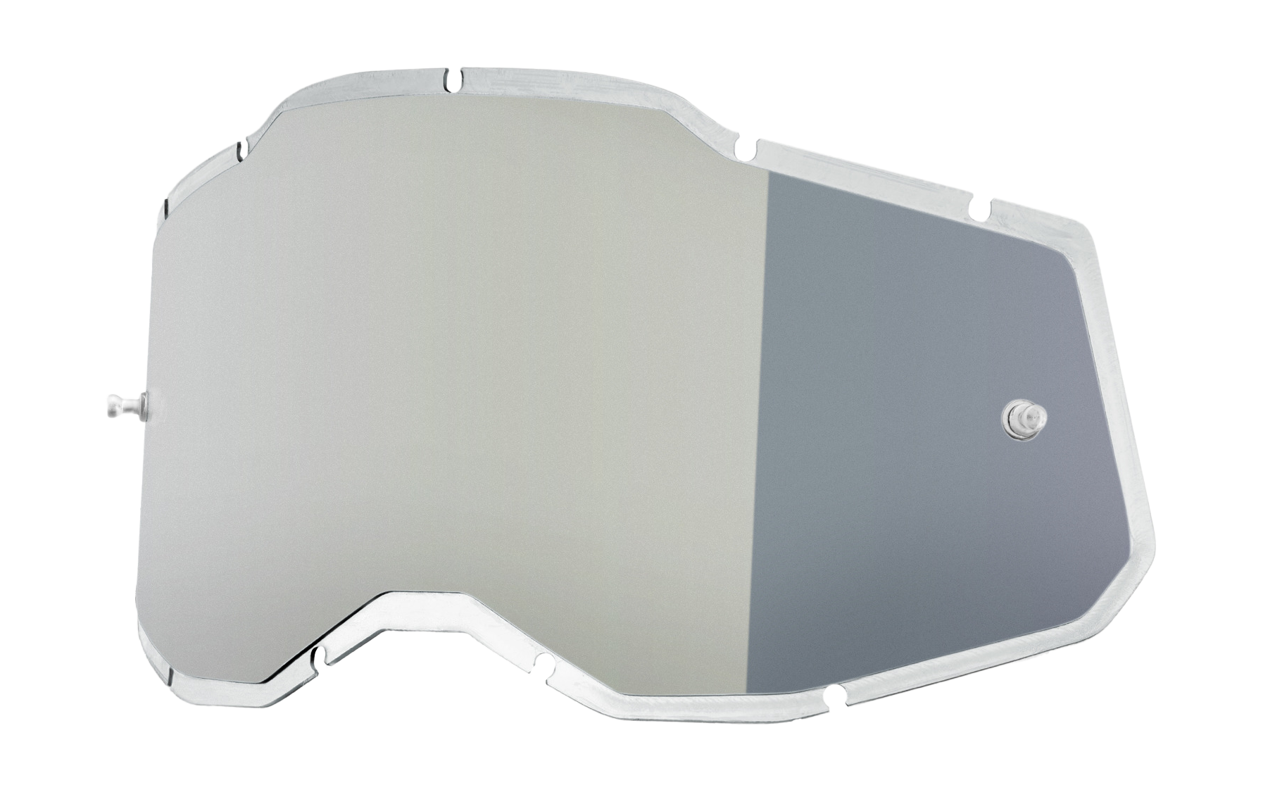 100% Lens RC2/AC2/ST2 - Injected Spiegel Zilver Flash