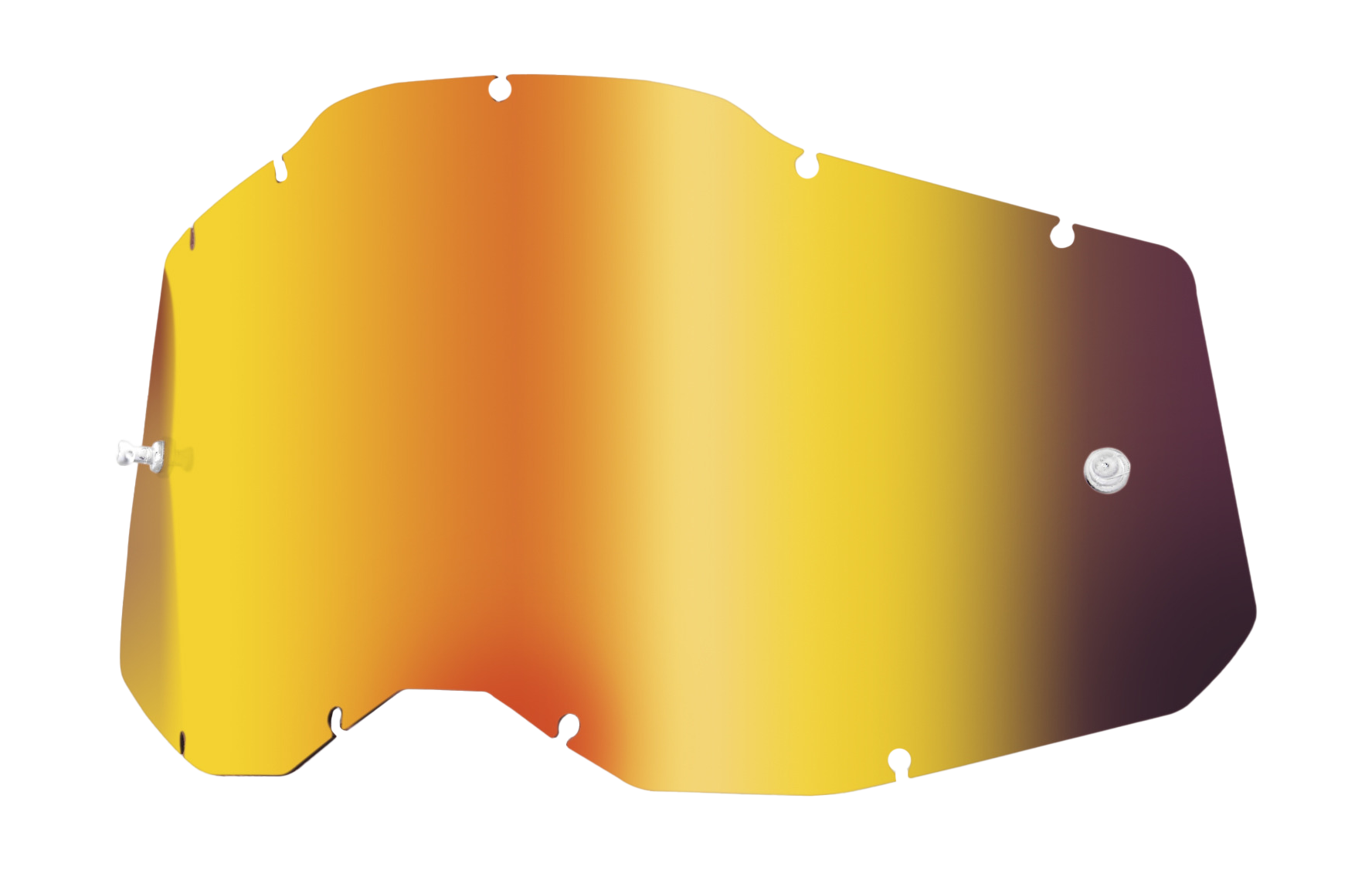 100% Lens RC2/AC2/ST2 - Standaard Spiegel Rood