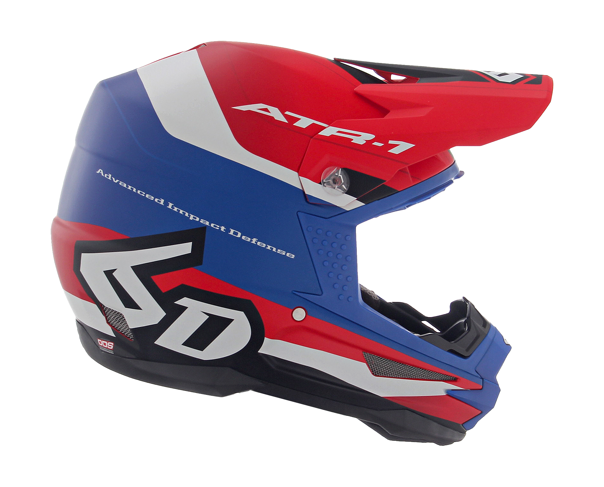 6D Crosshelm ATR-1 Pace - Rood / Wit / Blauw