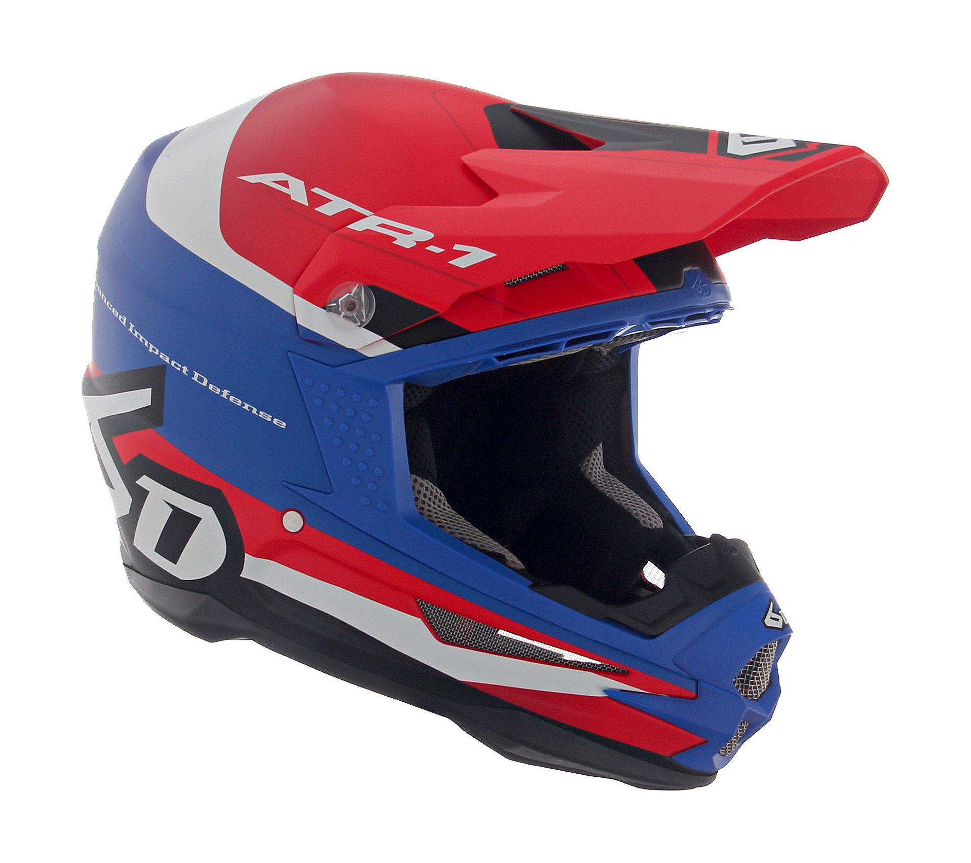 6D Crosshelm ATR-1 Pace - Rood / Wit / Blauw