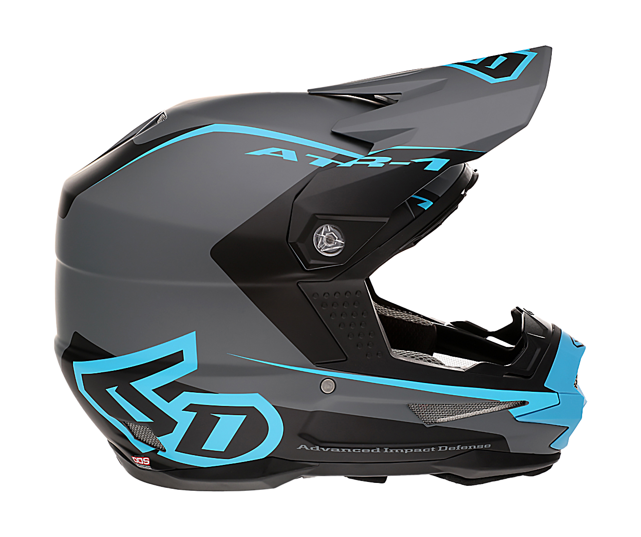 6D Crosshelm ATR-1 Stealth - Cyan