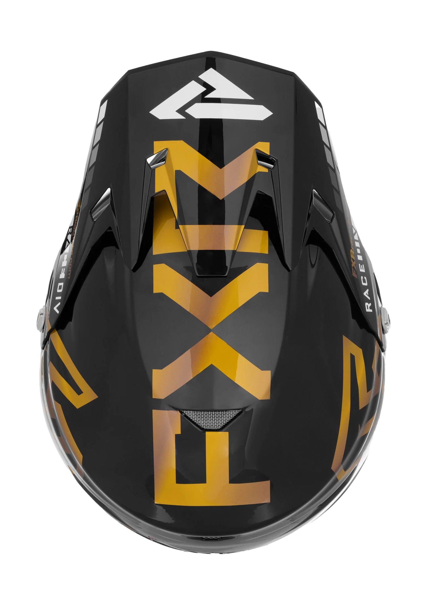 6D Crosshelm ATR-2 FXR - Zwart / Wit / Goud