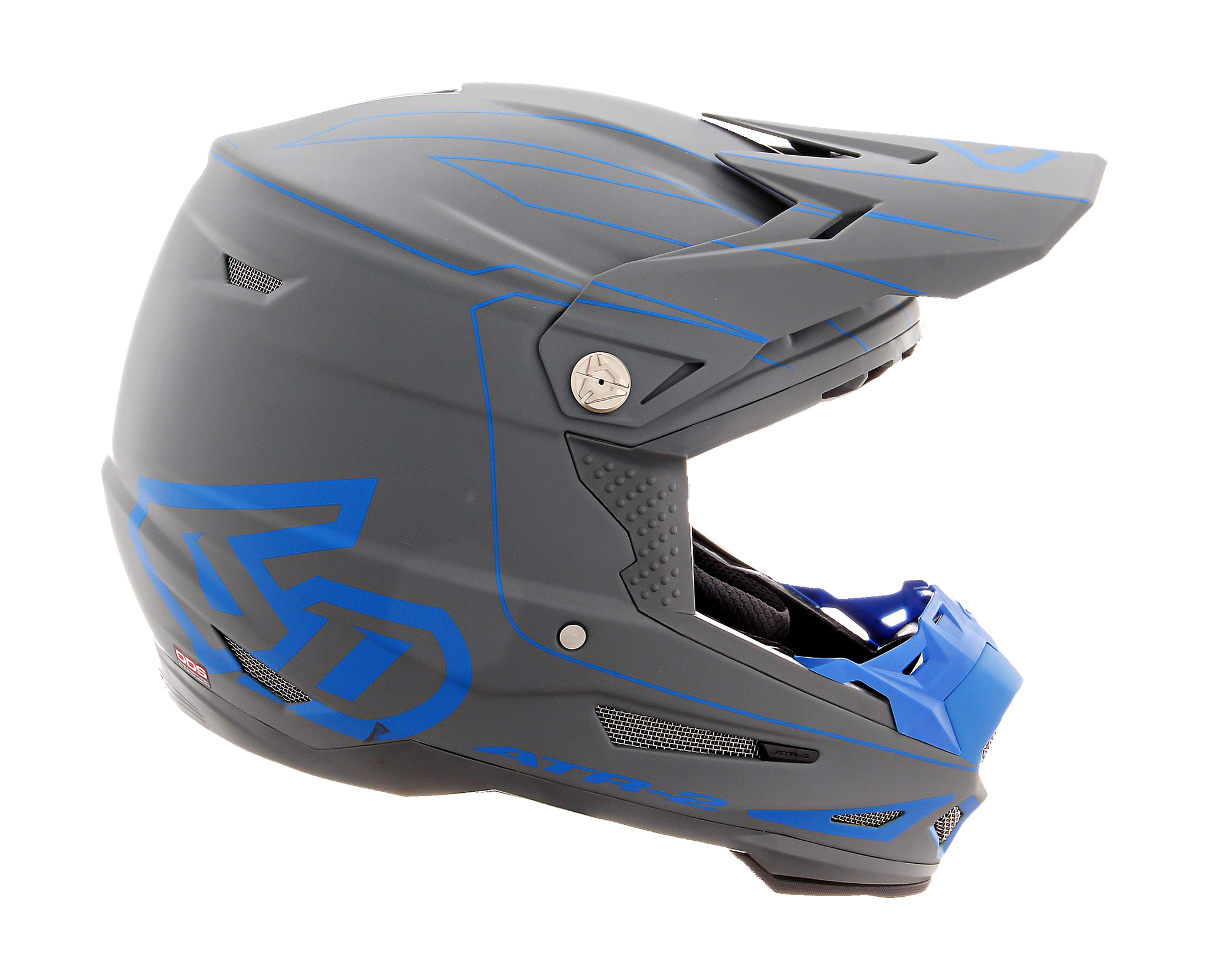 6D Crosshelm ATR-2 Recon - Grijs / Blauw