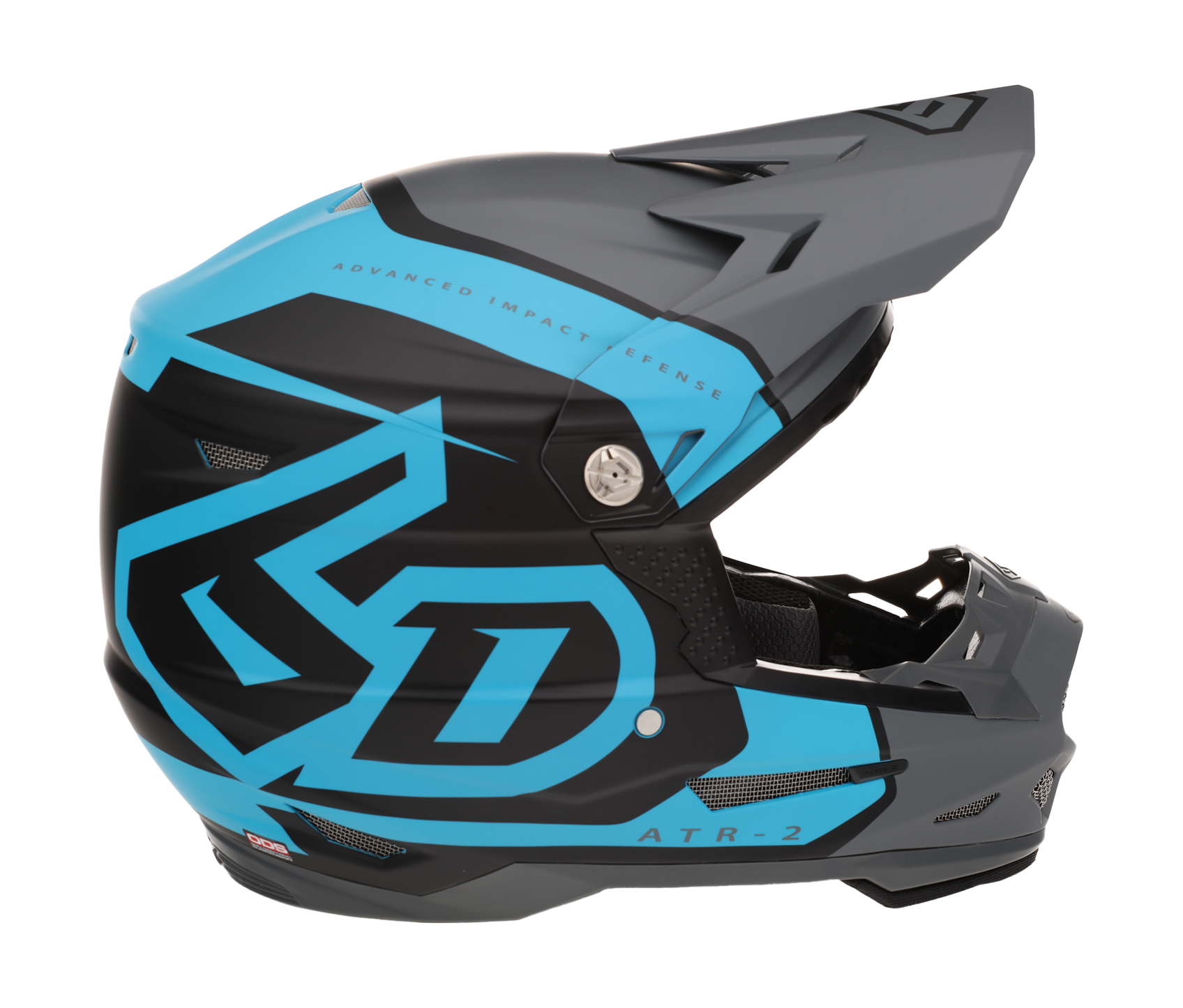 6D Crosshelm ATR-2 Torque - Mat Cyan / Grijs