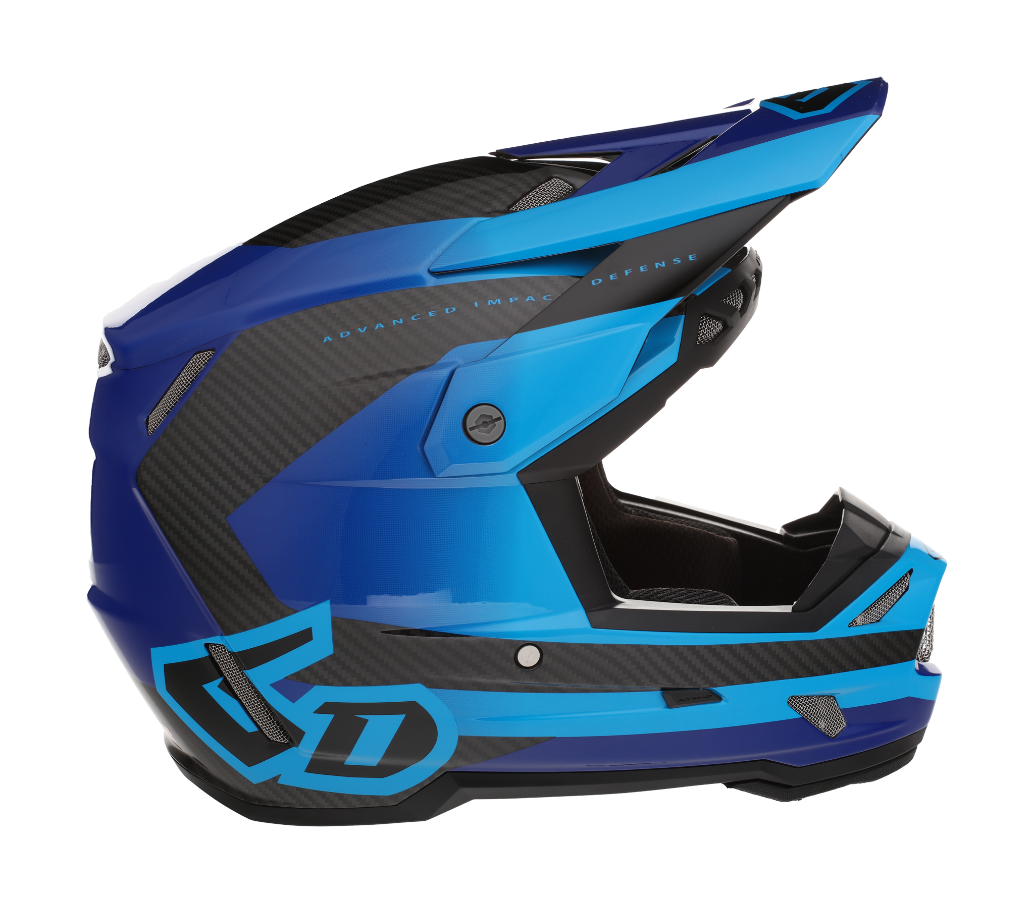 6D Crosshelm ATR-3 FIM Pure - Deep Blauw
