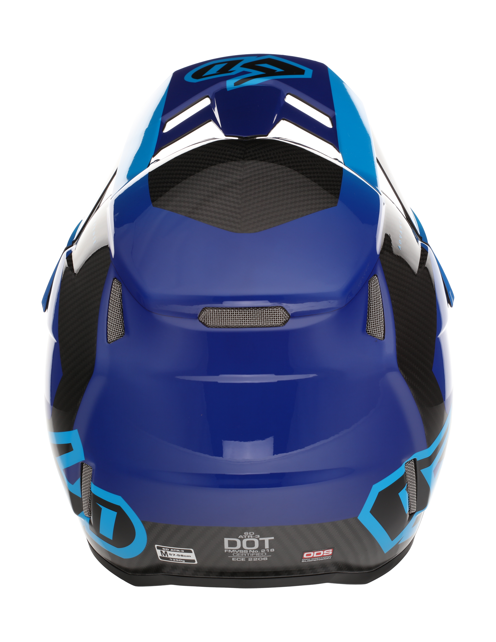 6D Crosshelm ATR-3 FIM Pure - Deep Blauw