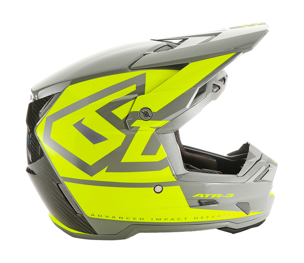 6D Crosshelm ATR-3 Hex - Neon Geel