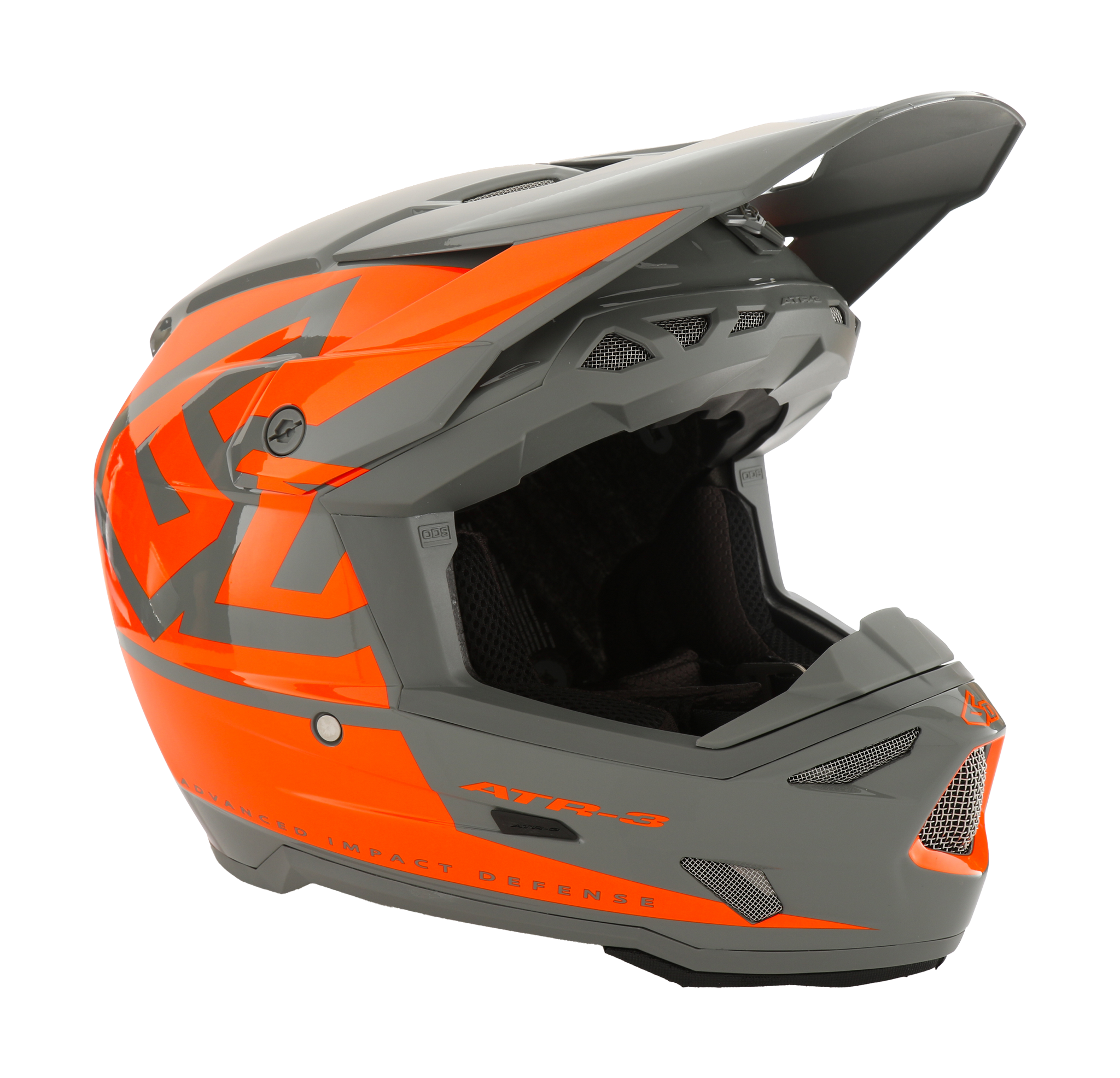 6D Crosshelm ATR-3 Hex - Neon Oranje