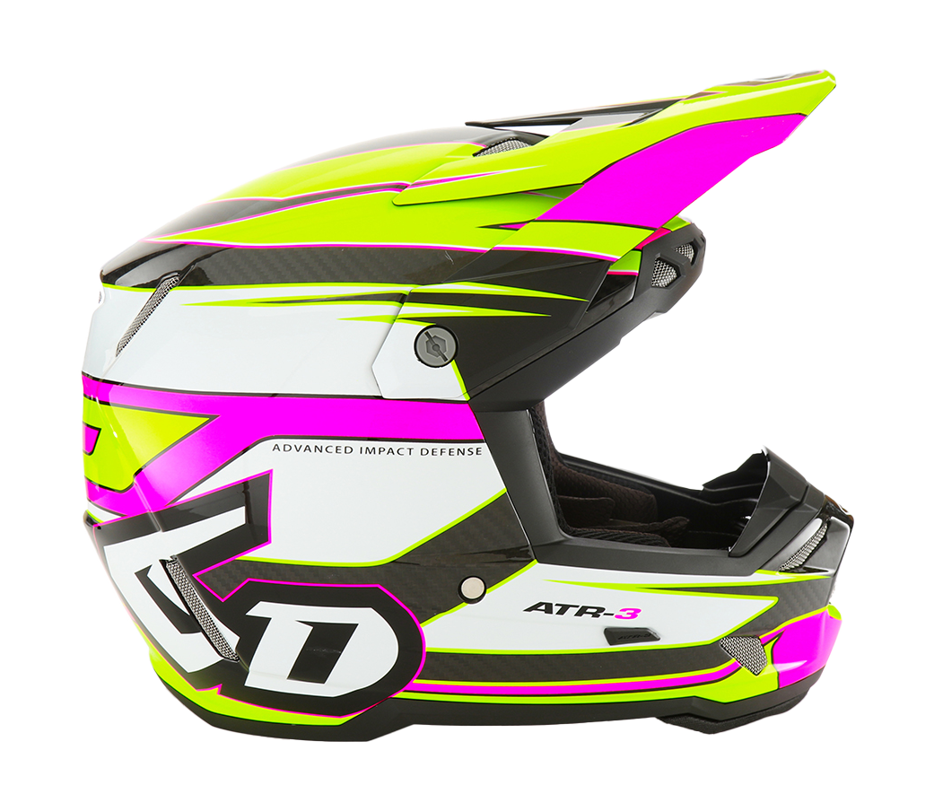 6D Crosshelm ATR-3 Hyper - Neon Roze / Geel