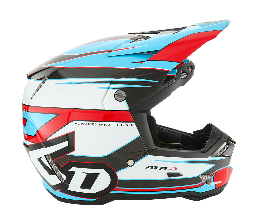 6D Crosshelm ATR-3 Hyper - Rood / Cyan