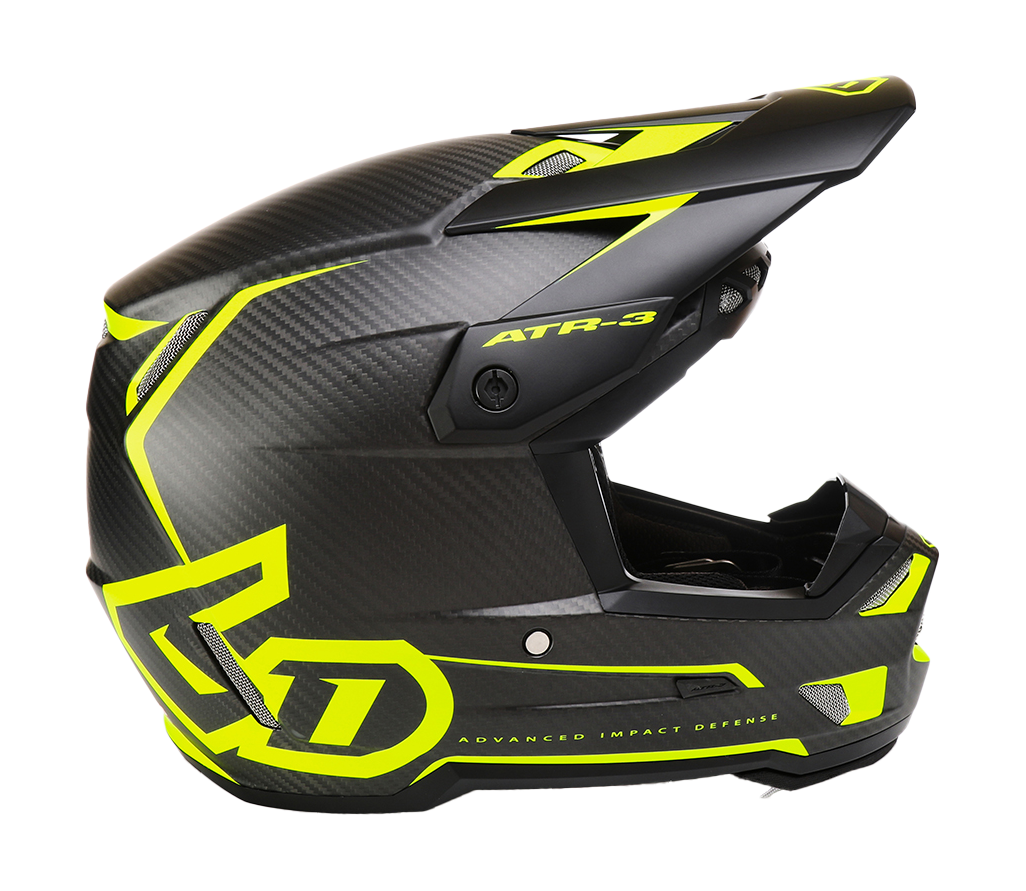 6D Crosshelm ATR-3 Nova - Neon Geel
