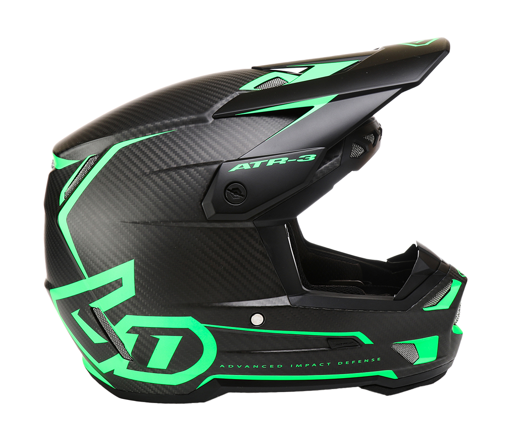6D Crosshelm ATR-3 Nova - Neon Groen