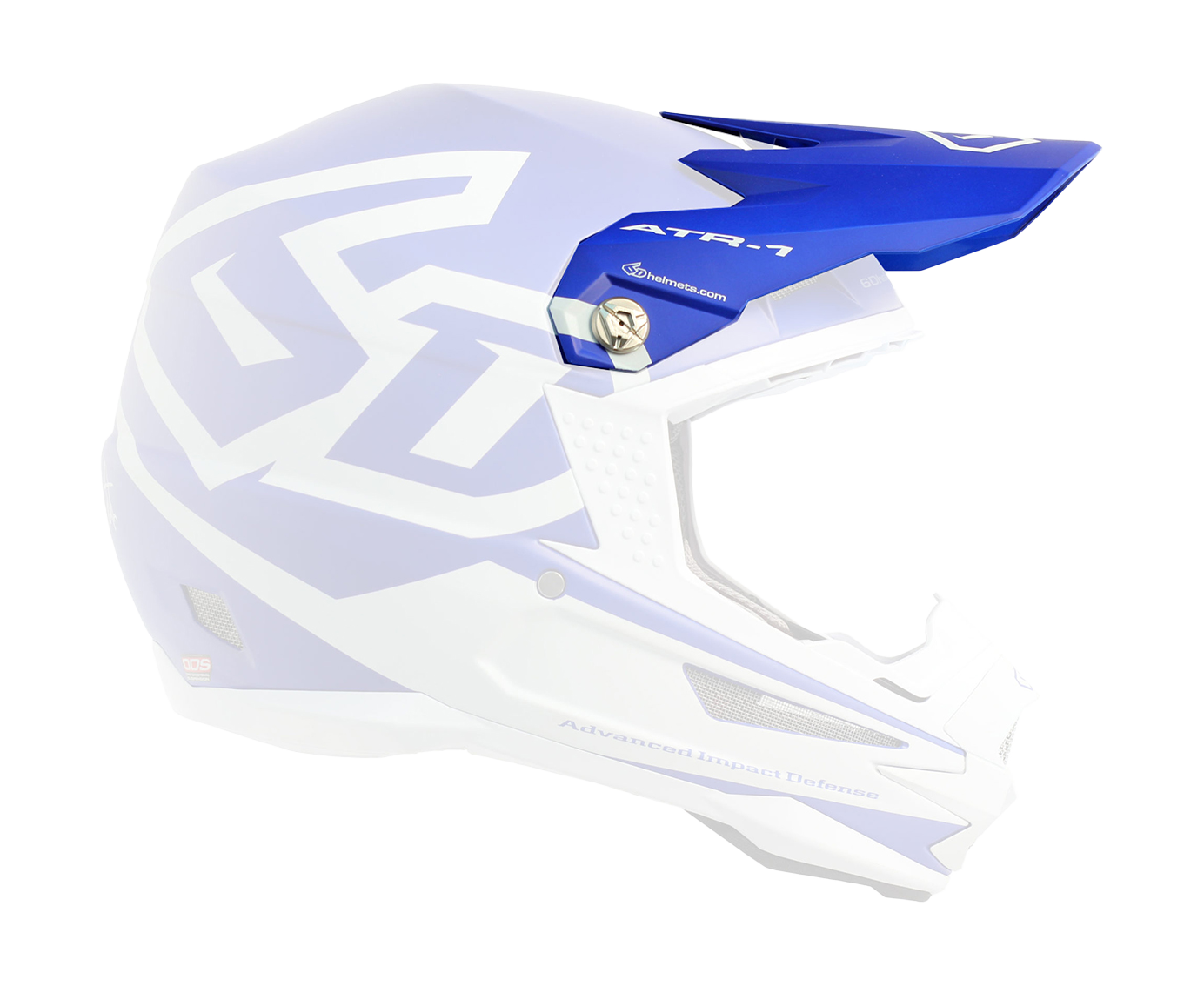 6D Helmklep ATR-1 Macro - Mat Blauw