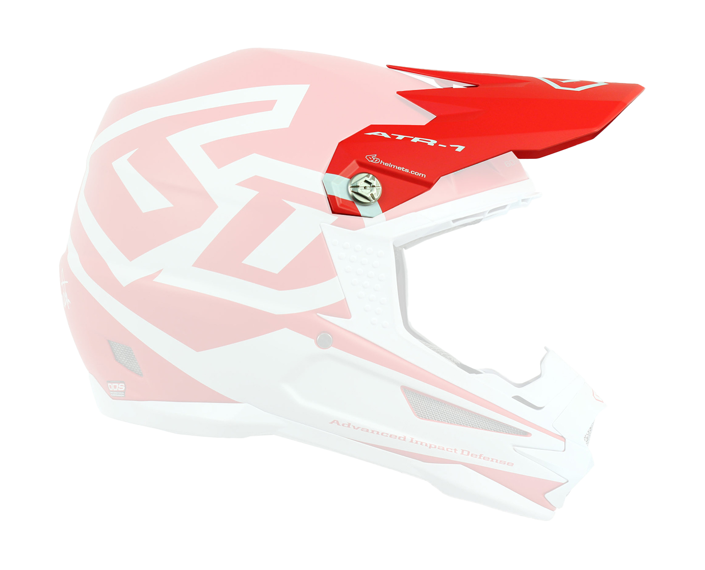 6D Helmklep ATR-1 Macro - Mat Rood