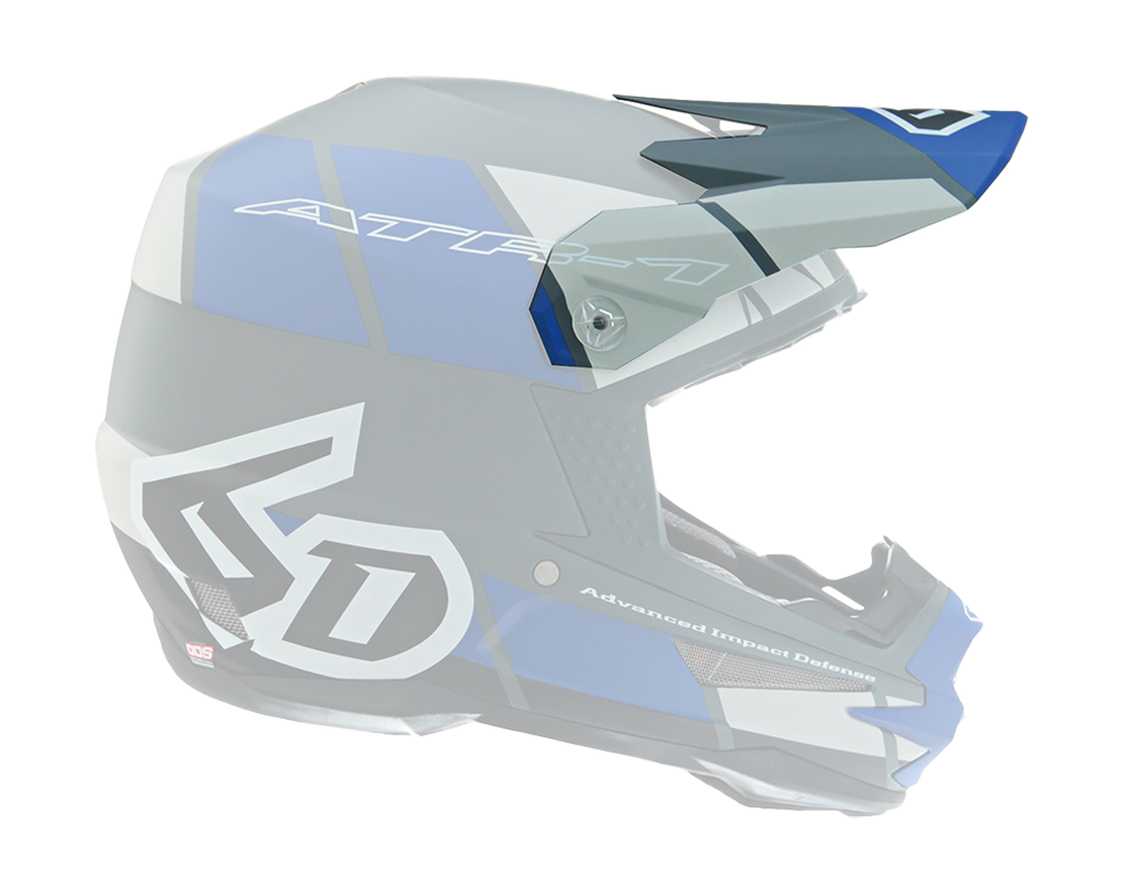 6D Helmklep ATR-1 Shear - Blauw / Grijs / Zwart