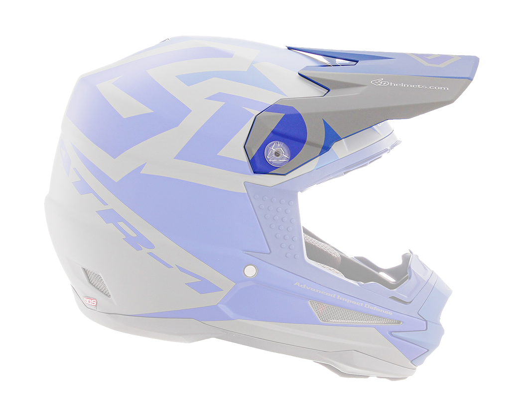 6D Helmklep ATR-1 Switch - Grijs / Blauw