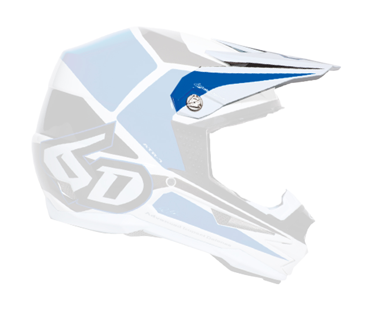 6D Helmklep ATR-1 Tech - Blauw