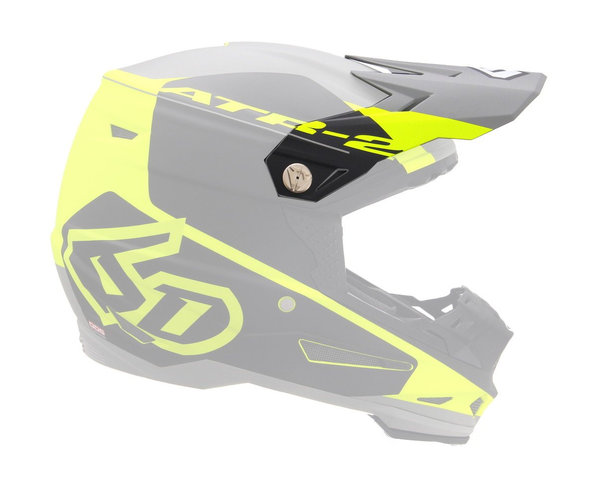 6D Helmklep ATR-2 Shadow - Neon Geel