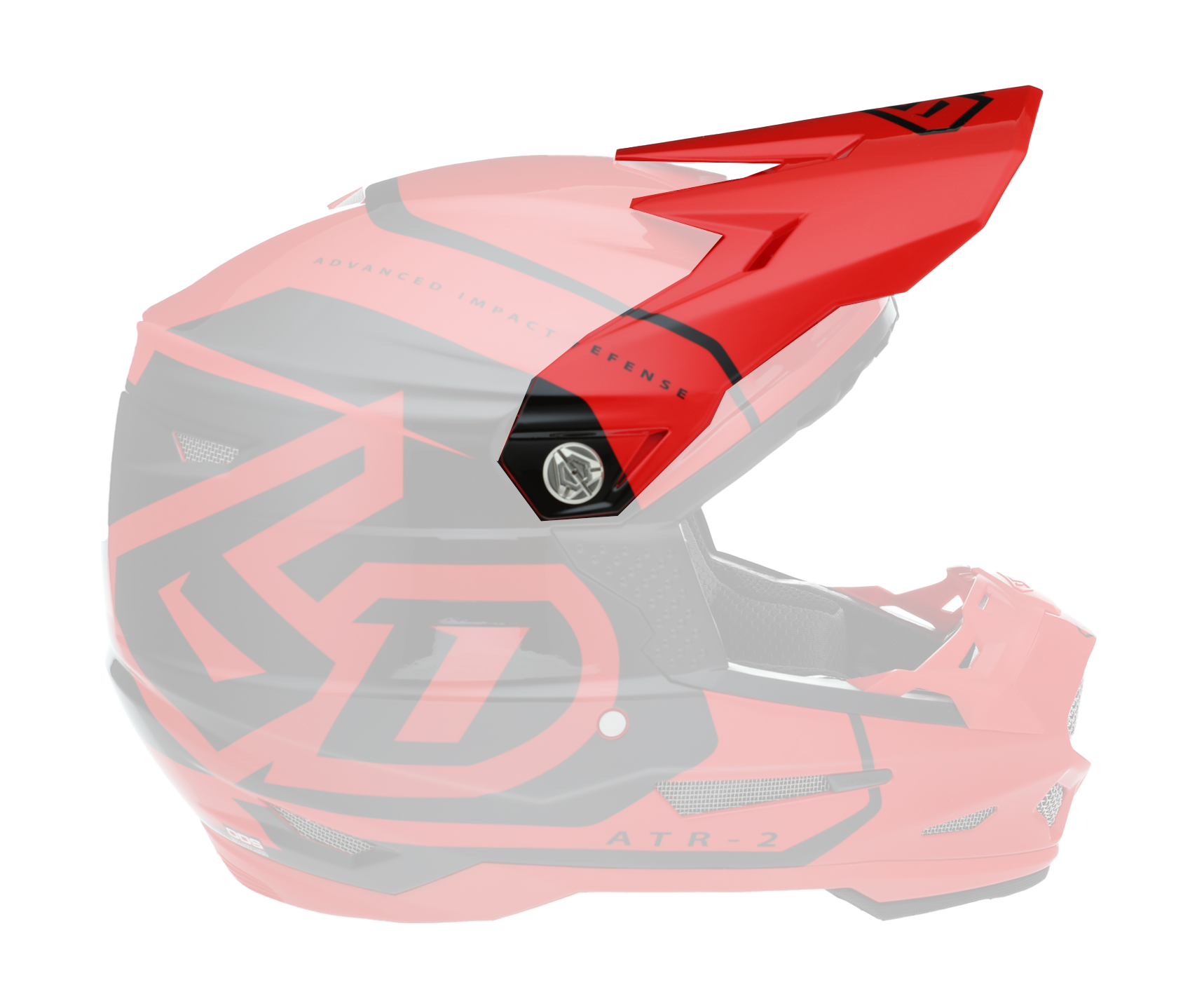 6D Helmklep ATR-2 Torque - Glans Rood