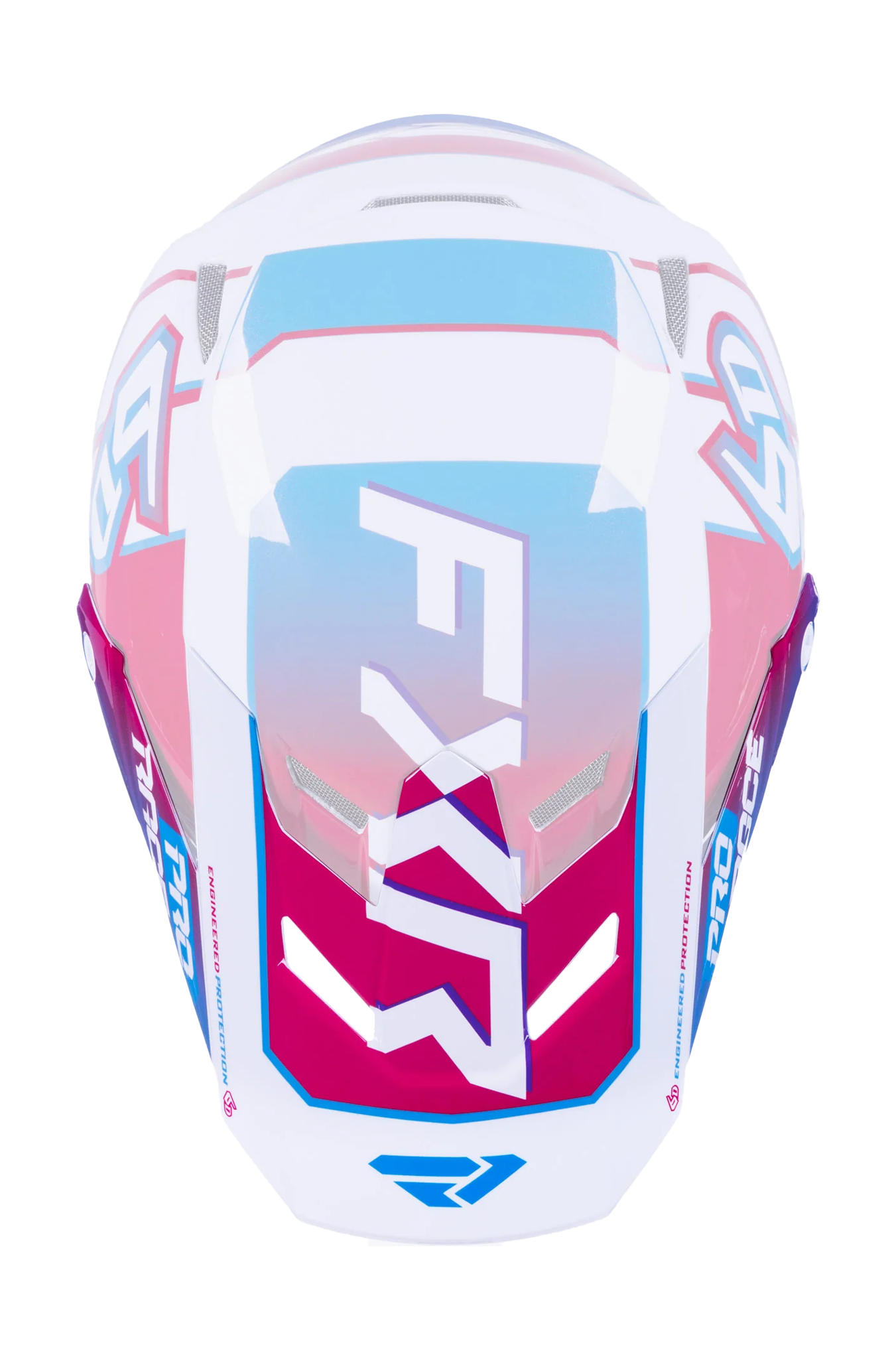 6D Helmklep ATR-3 FXR - Blue Razz / Wit