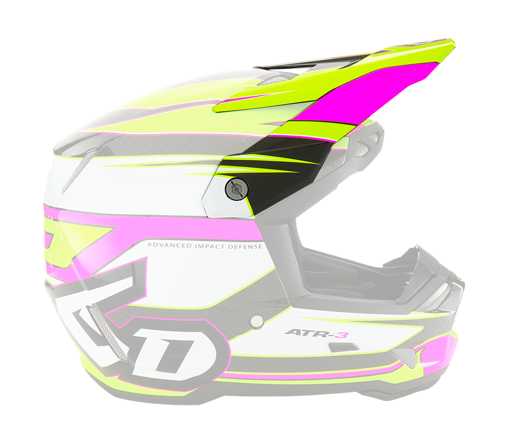 6D Helmklep ATR-3 Hyper - Neon Roze / Geel