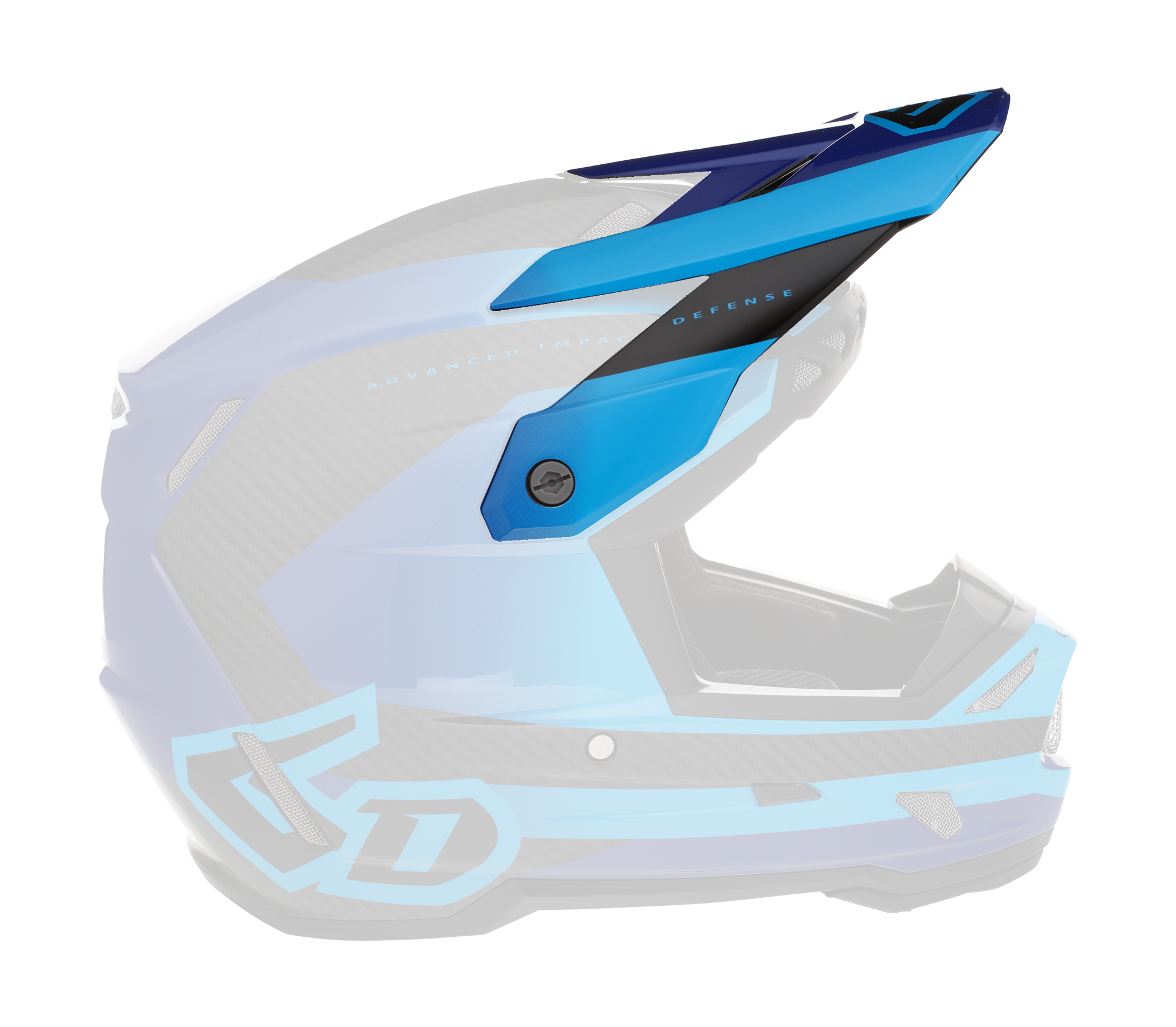 6D Helmklep ATR-3 Pure - Deep Blauw